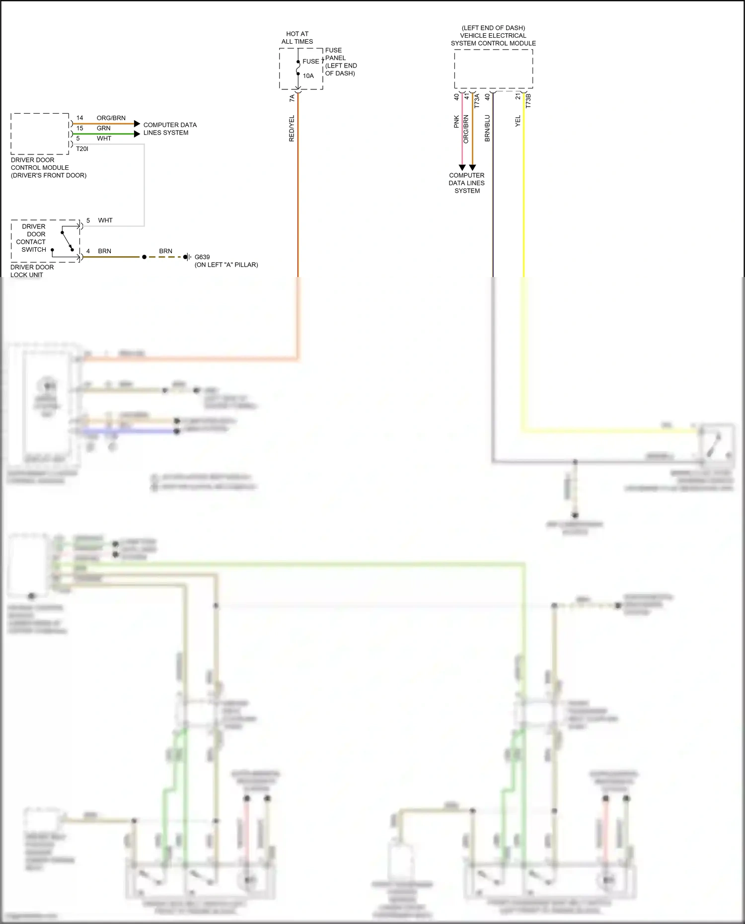 Audi S6 C8 (2019-2024) fuse 7 wiring diagram  (1 of 30)