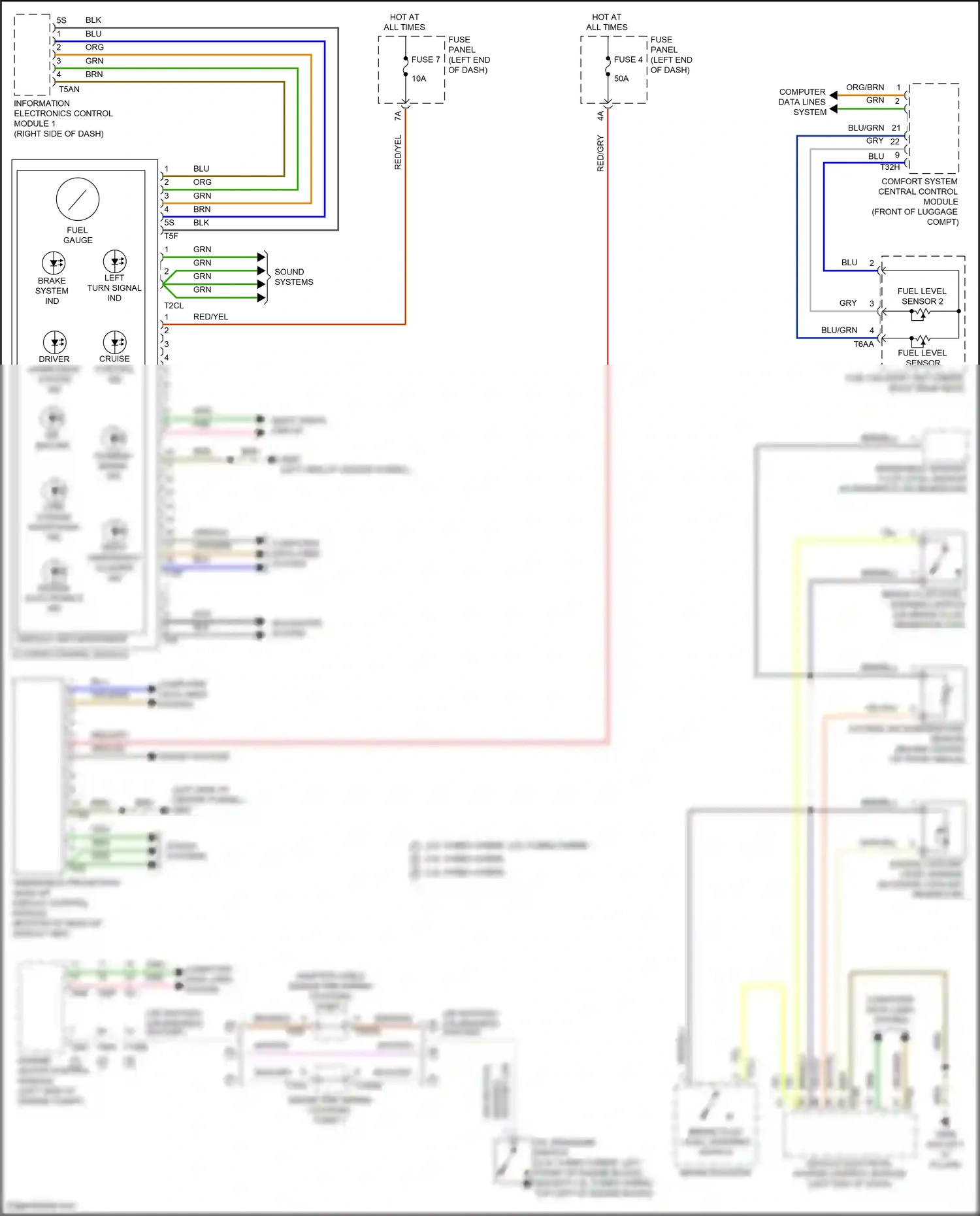 Audi S6 C8 (2019-2024) fuse 7 wiring diagram  (11 of 30)