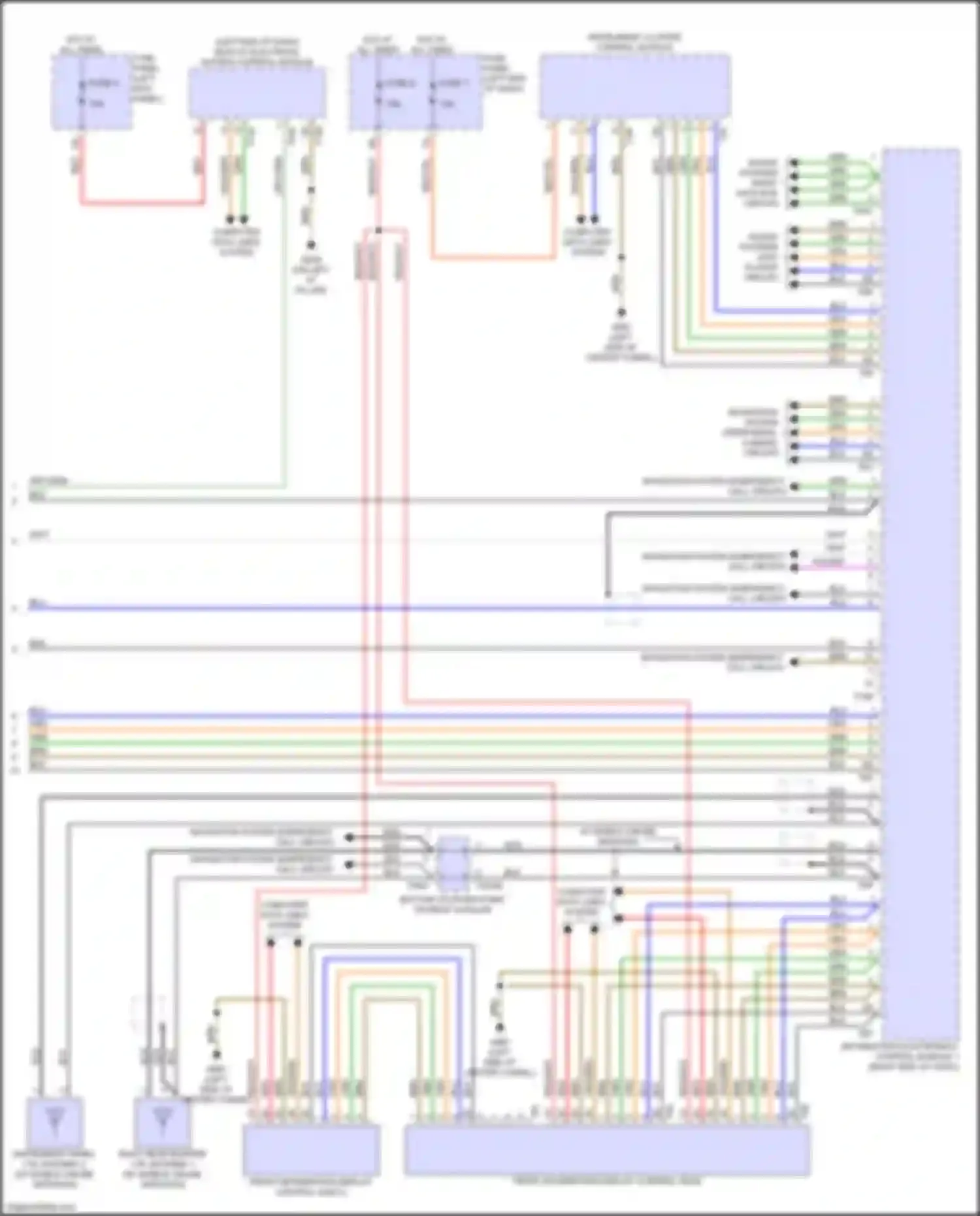 Wiring diagram fuse panel f for Audi S6 C8 (2019-2024) (4 of 41)