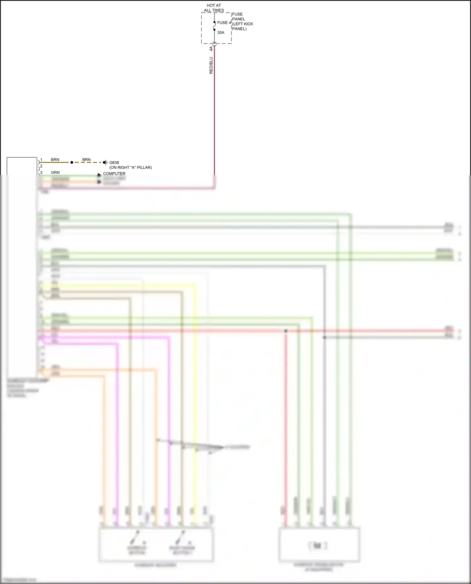 Audi S6 C8 (2019-2024) grn wiring diagram  (98 of 166)