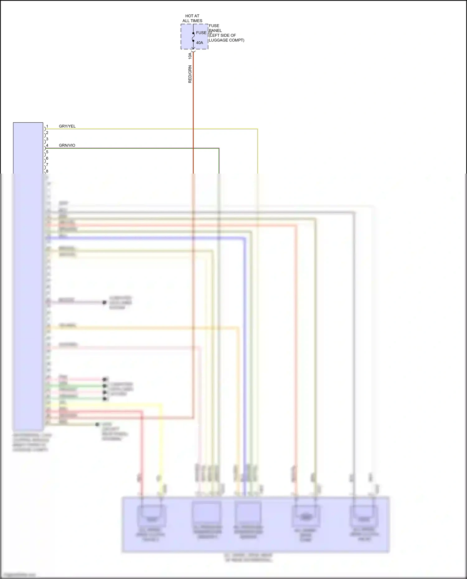 Audi S6 C8 (2019-2024) grn/vio wiring diagram  (14 of 46)