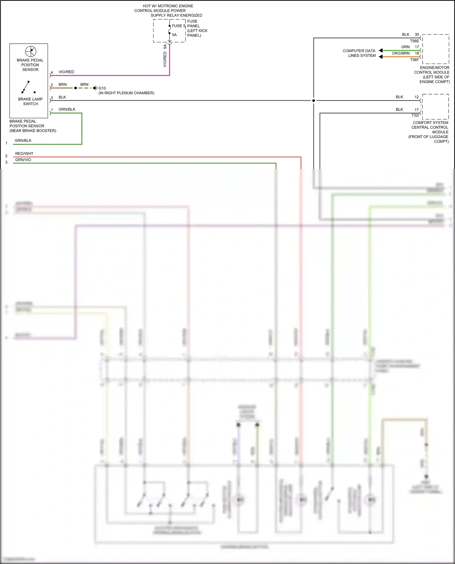 Audi S6 C8 (2019-2024) grn/vio wiring diagram  (32 of 46)