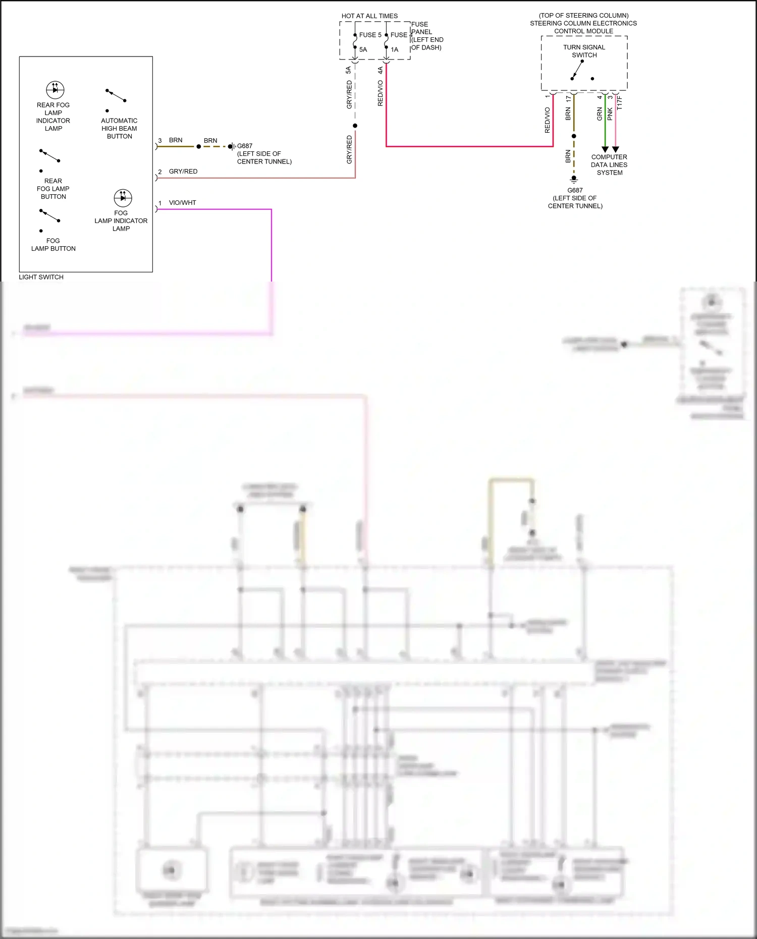 Audi S6 C8 (2019-2024) gry/red wiring diagram  (25 of 53)
