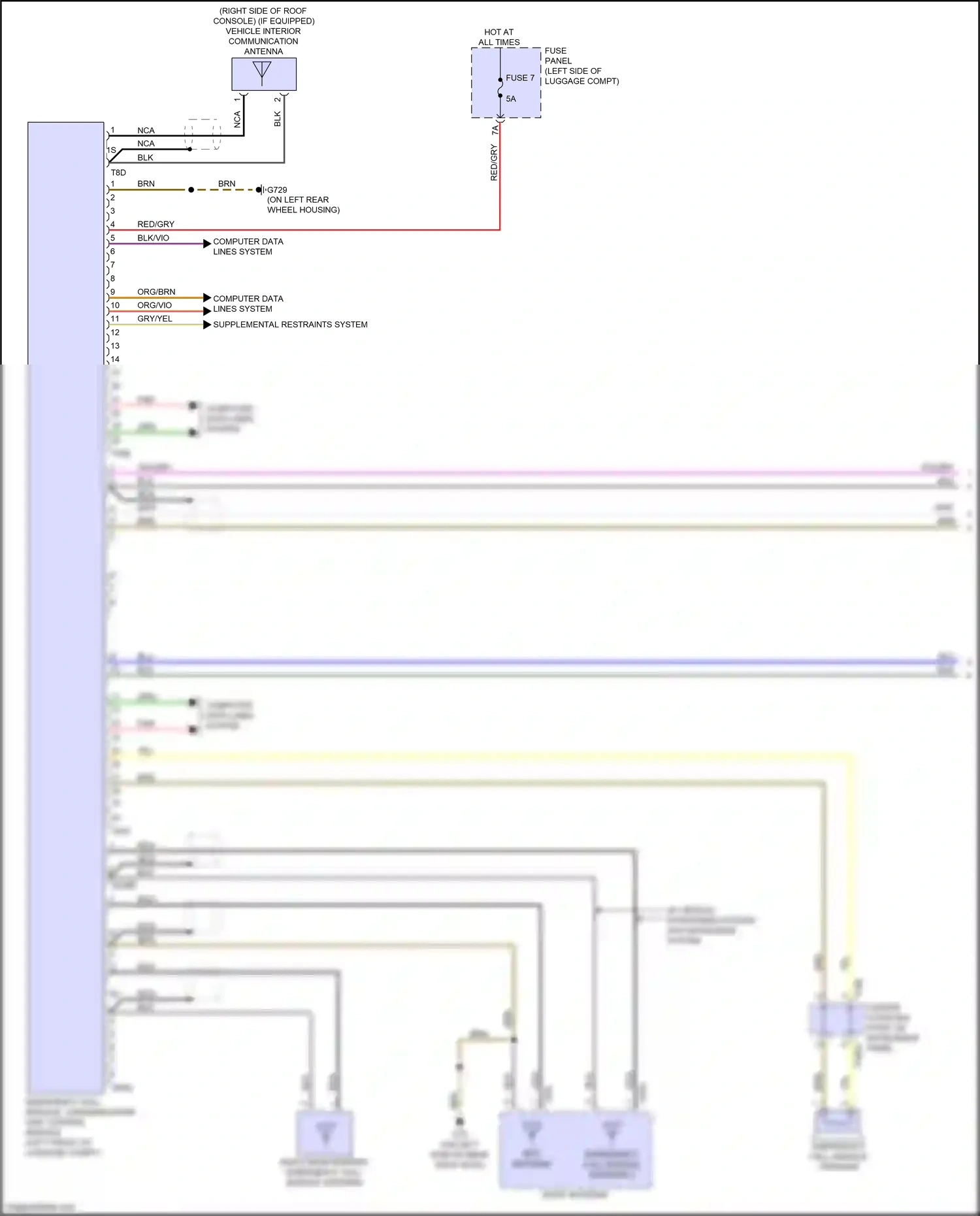 Audi S6 C8 (2019-2024) org/brn wiring diagram  (11 of 143)