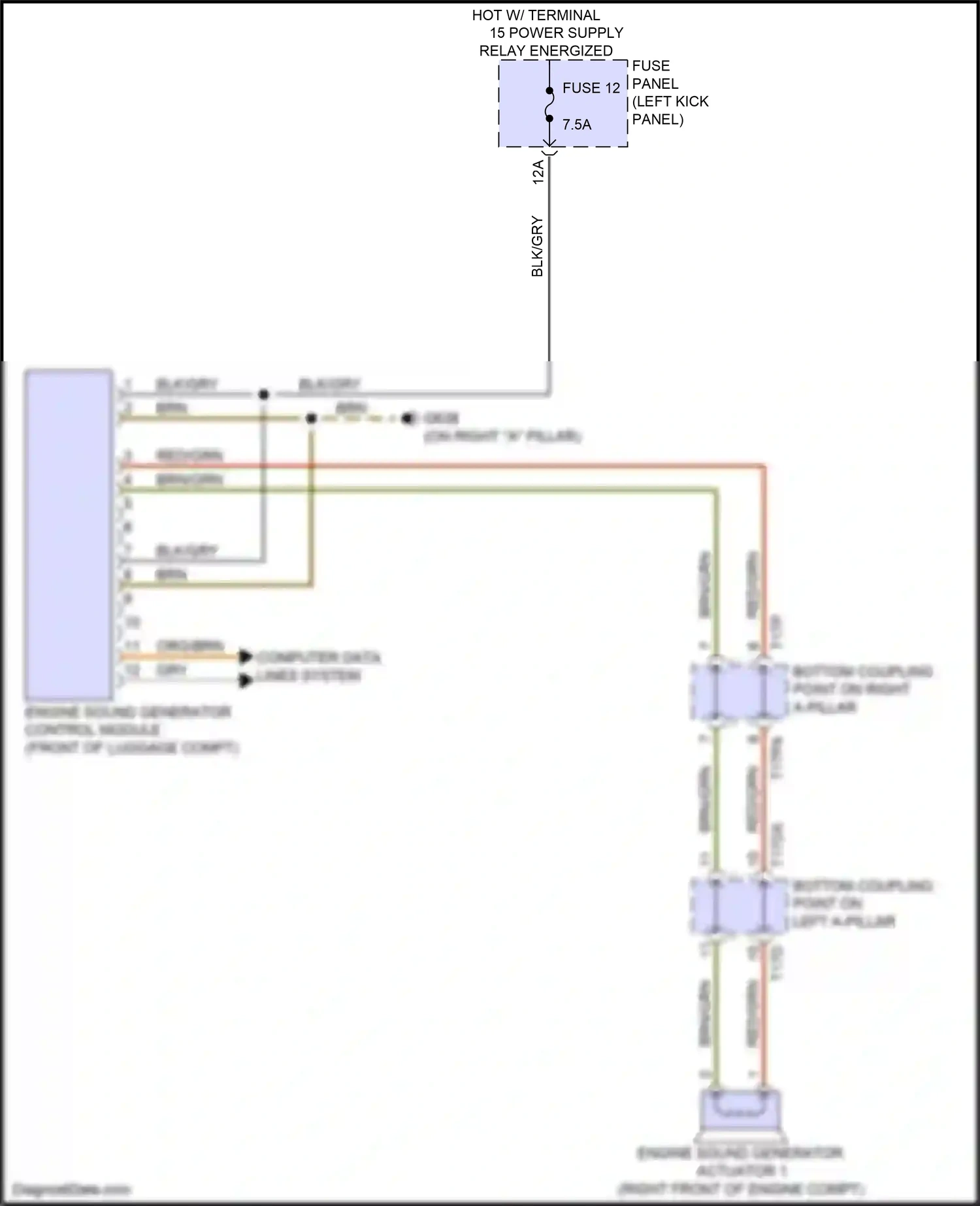 Audi S6 C8 (2019-2024) org/brn wiring diagram  (101 of 143)