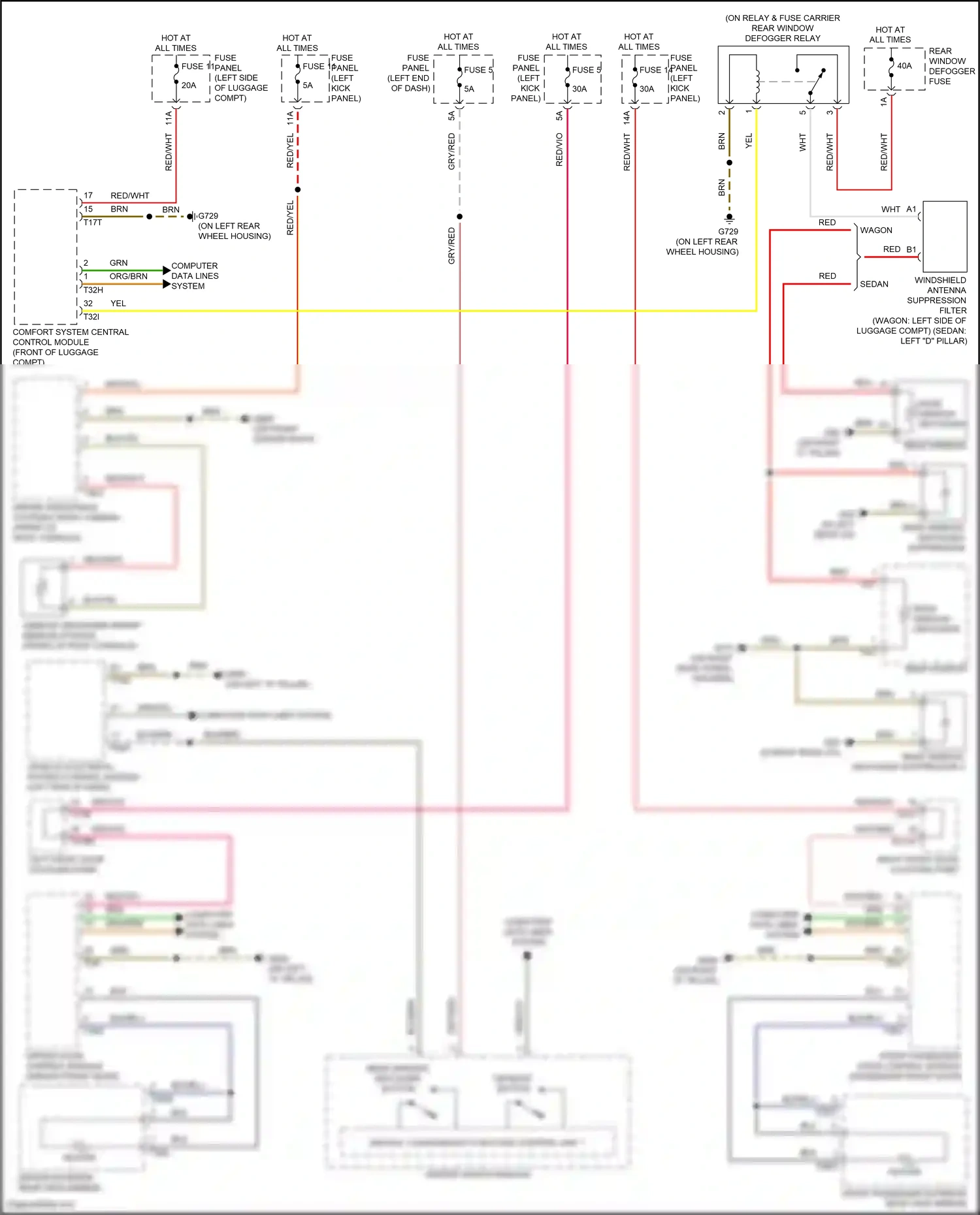 Audi S6 C8 (2019-2024) org/brn wiring diagram  (78 of 143)
