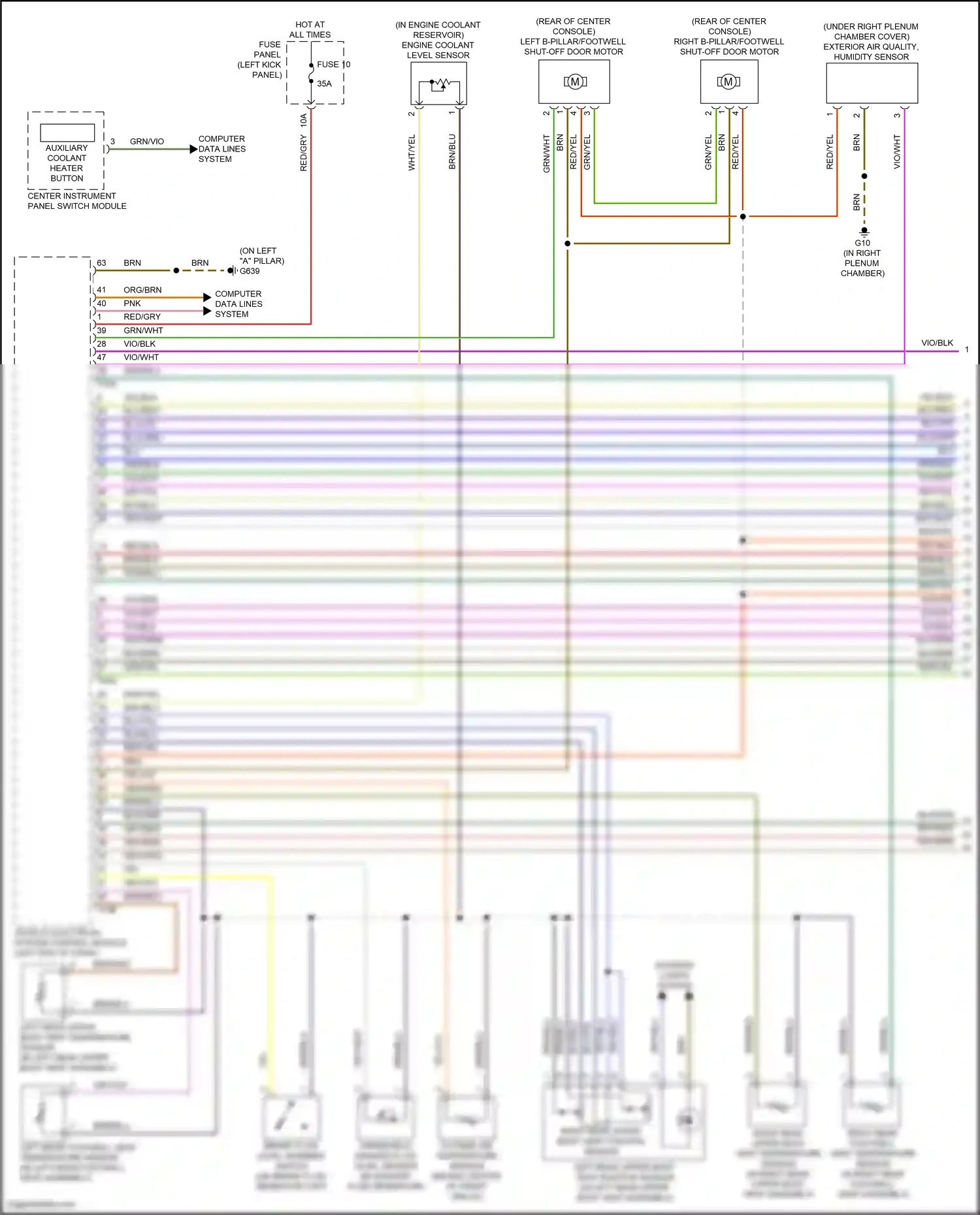 Audi S6 C8 (2019-2024) pnk wiring diagram  (25 of 74)