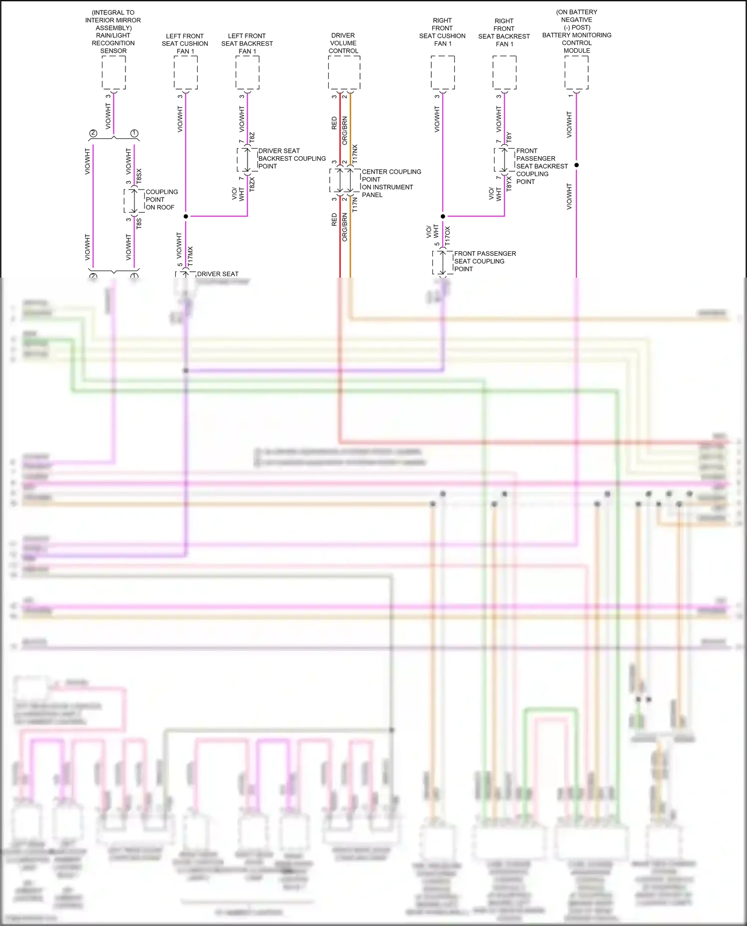 Audi S6 C8 (2019-2024) rain/light recognition sensor wiring diagram  (1 of 7)