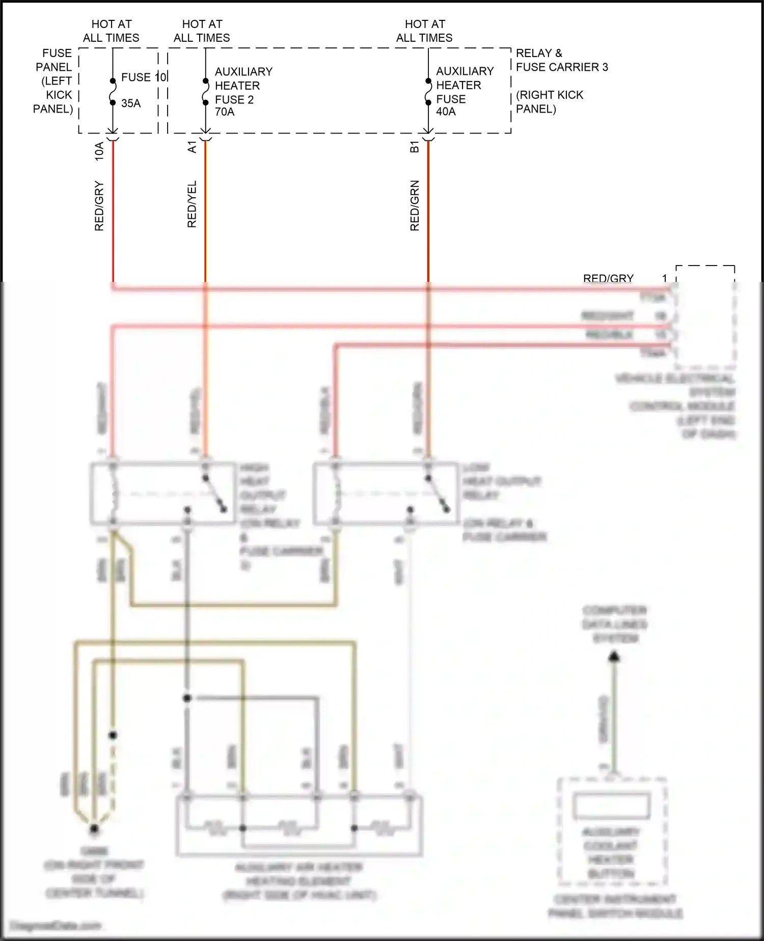 Audi S6 C8 (2019-2024) red/yel wiring diagram  (38 of 98)