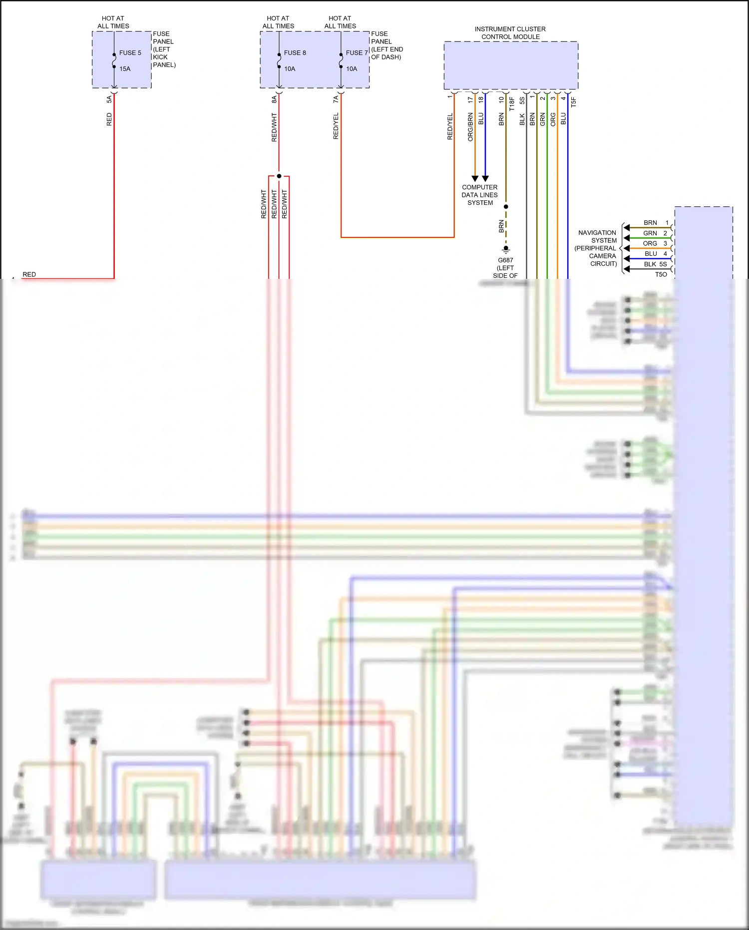 Audi S6 C8 (2019-2024) red/yel wiring diagram  (80 of 98)