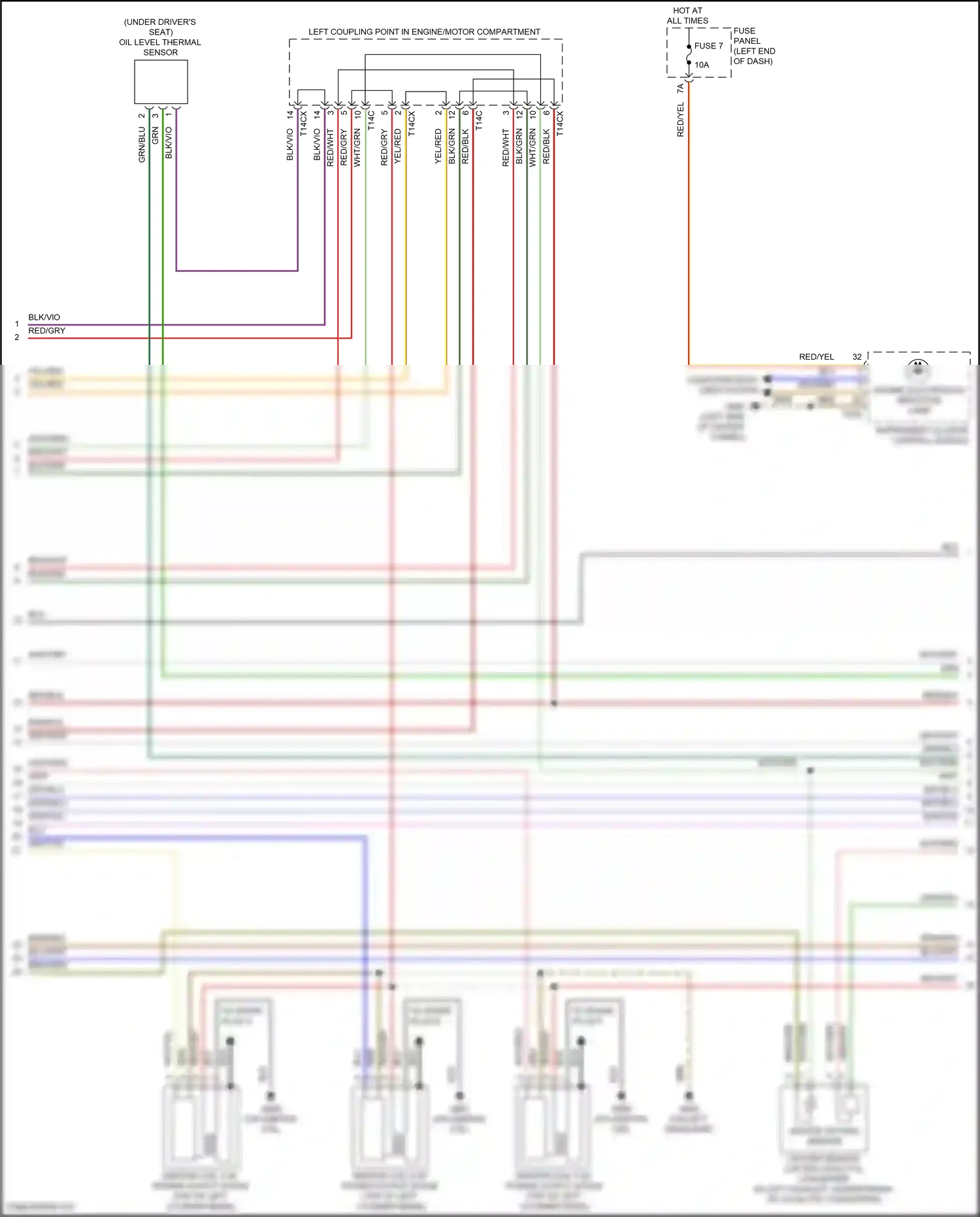Audi S6 C8 (2019-2024) red/yel wiring diagram  (94 of 98)