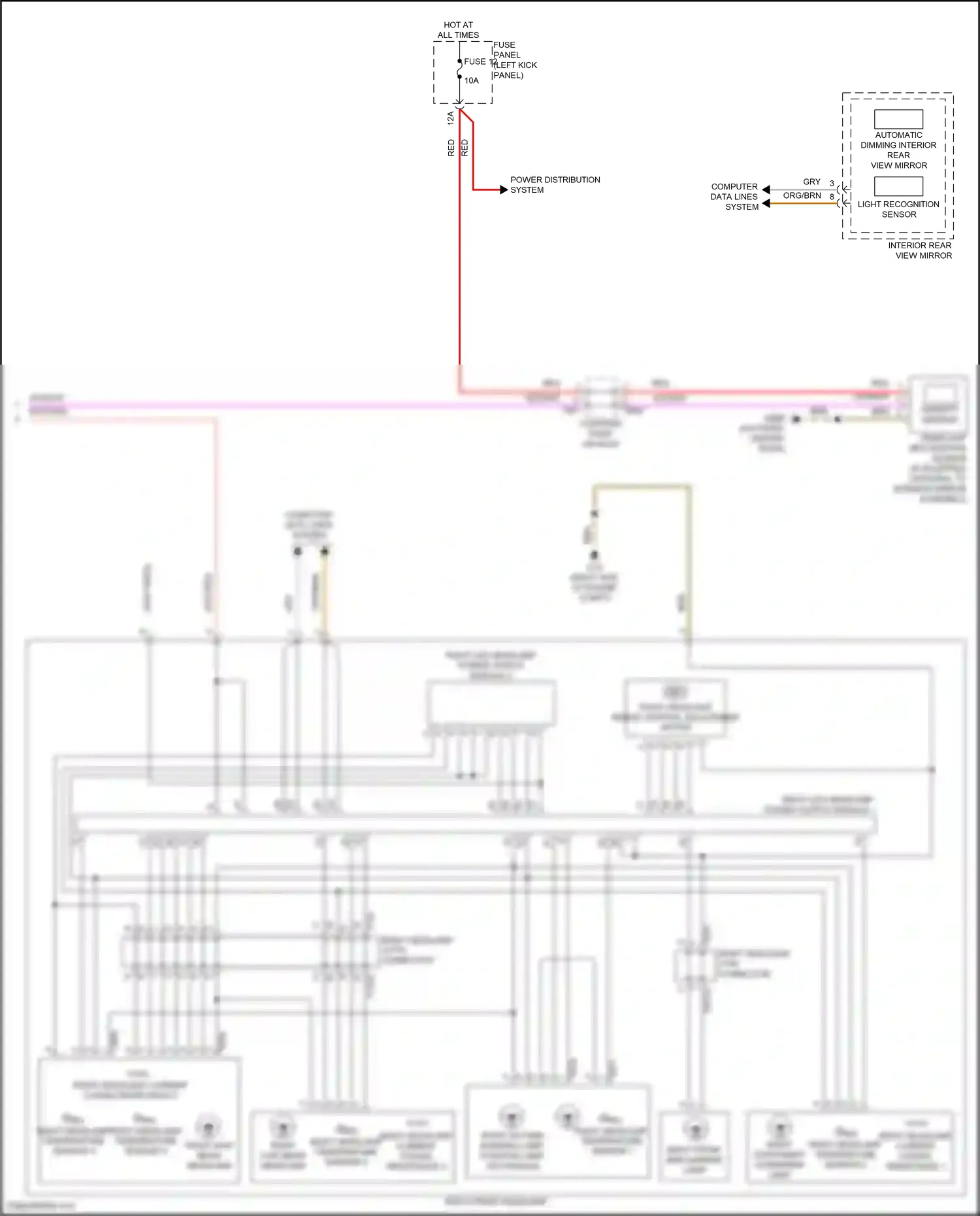 Audi S6 C8 (2019-2024) right headlamp current coding resistance 3 wiring diagram  (2 of 3)