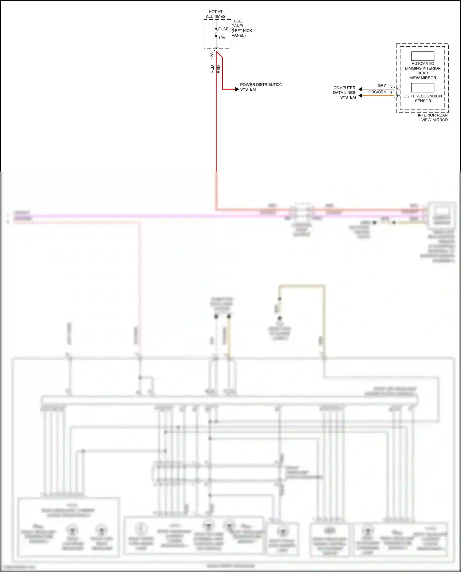 Audi S6 C8 (2019-2024) right headlamp temperature sensor 1 wiring diagram  (5 of 5)