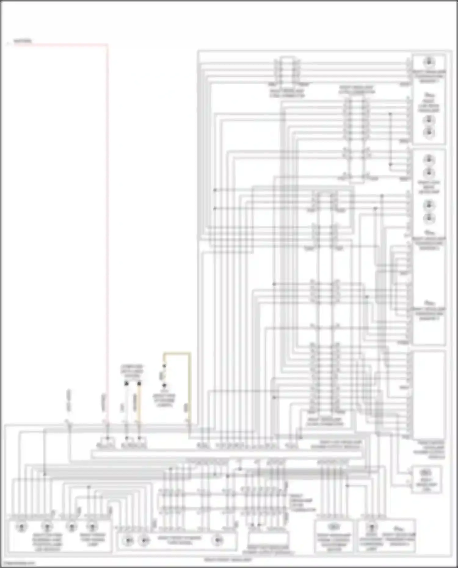 Wiring diagram right headlamp temperature sensor 2 for Audi S6 C8 (2019-2024) (2 of 4)