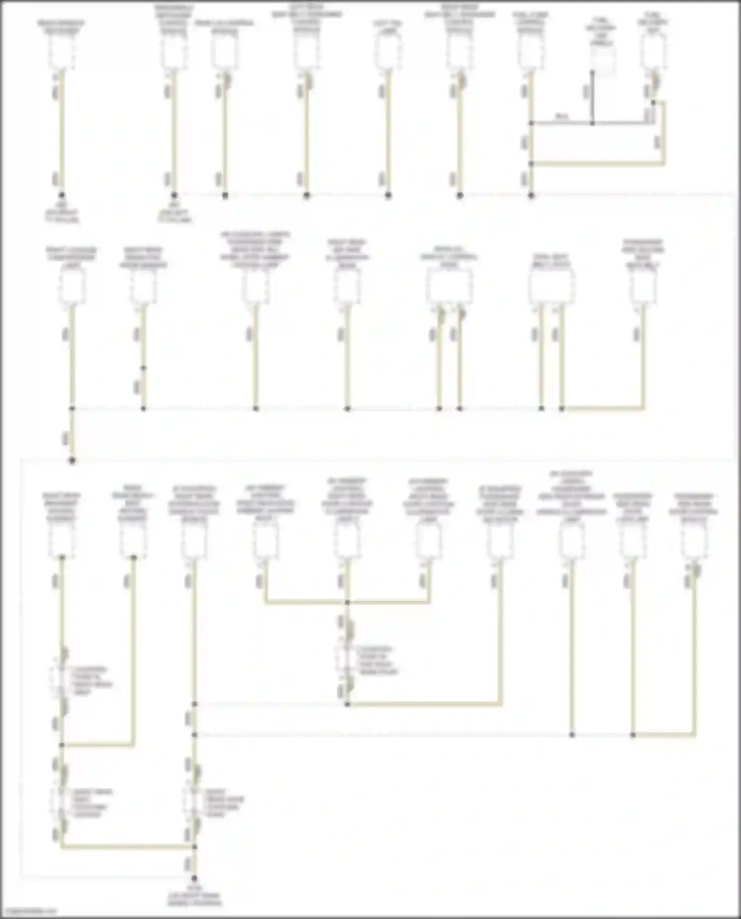 Wiring diagram right luggage compartment lamp for Audi S6 C8 (2019-2024) (2 of 2)