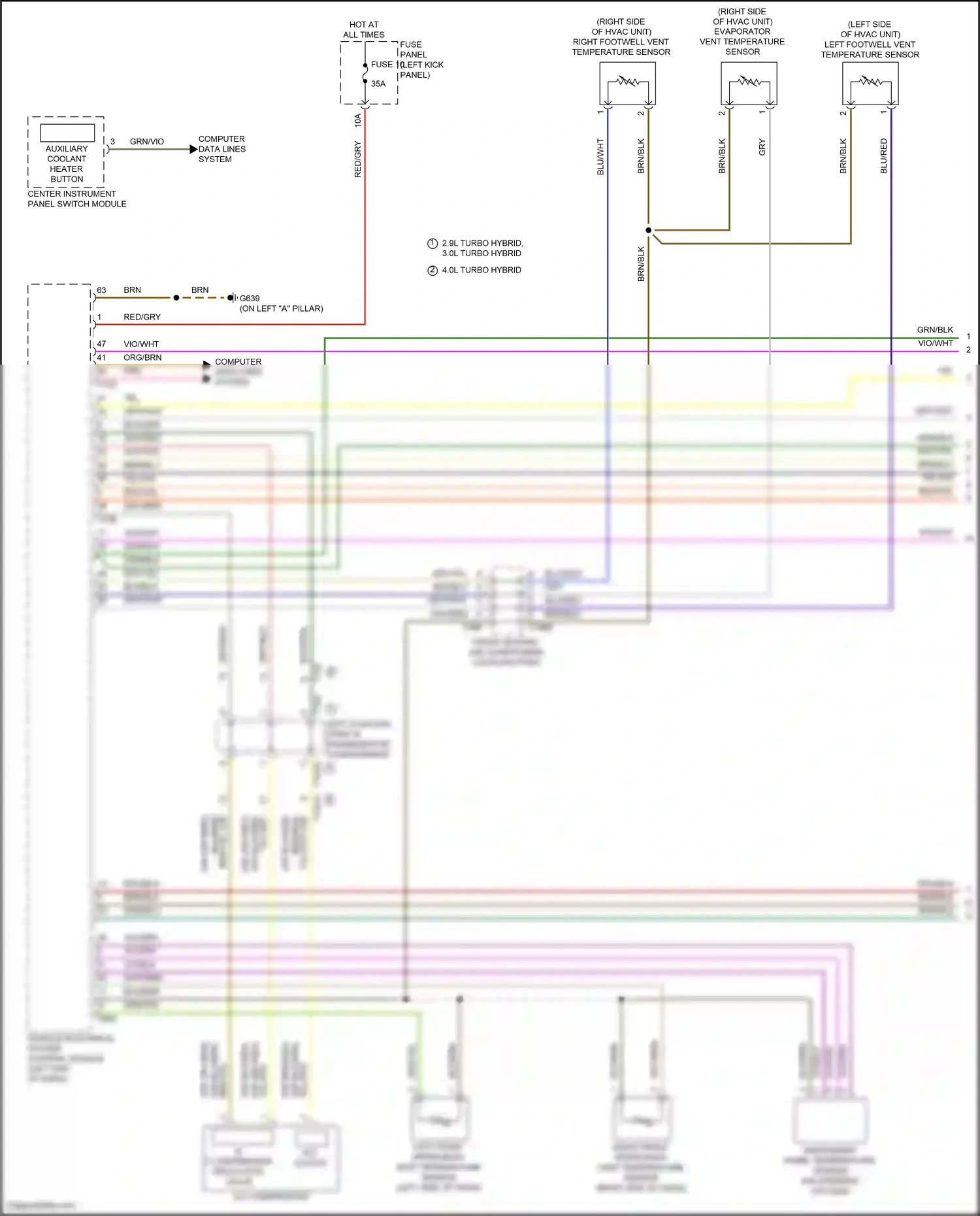 Audi S6 C8 (2019-2024) vio/grn wiring diagram  (2 of 12)