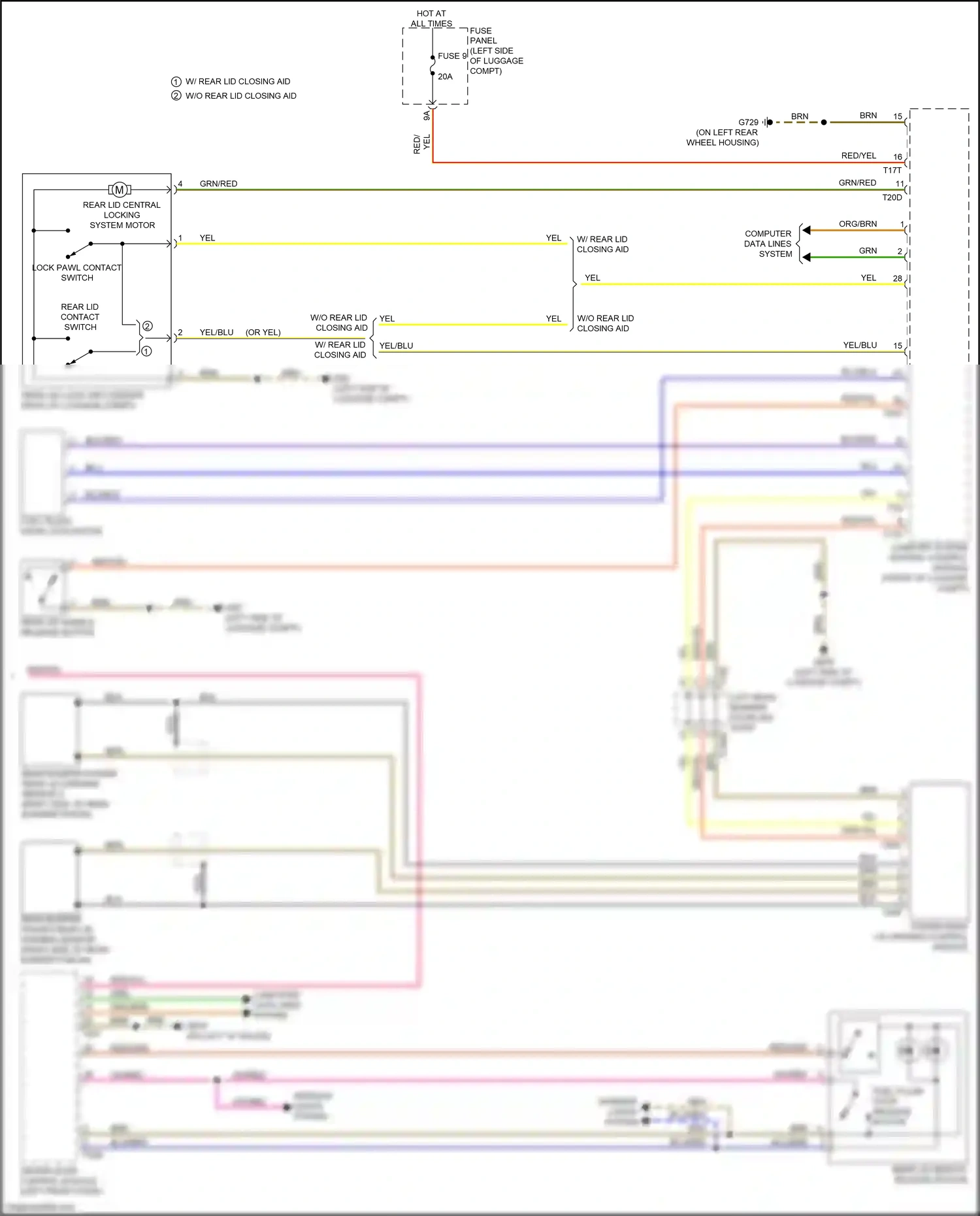 Audi S6 C8 (2019-2024) vio/red wiring diagram  (30 of 34)