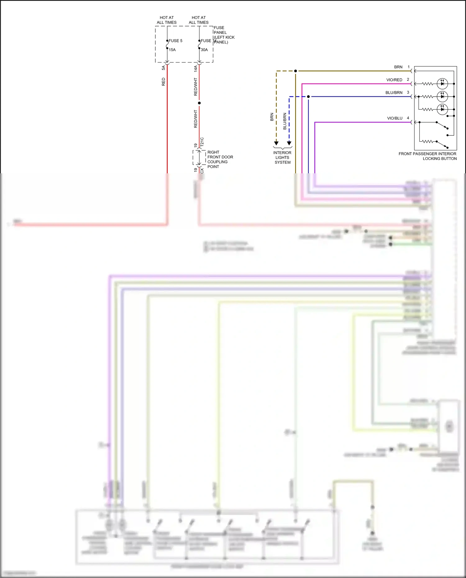 Audi S6 C8 (2019-2024) vio/red wiring diagram  (10 of 34)