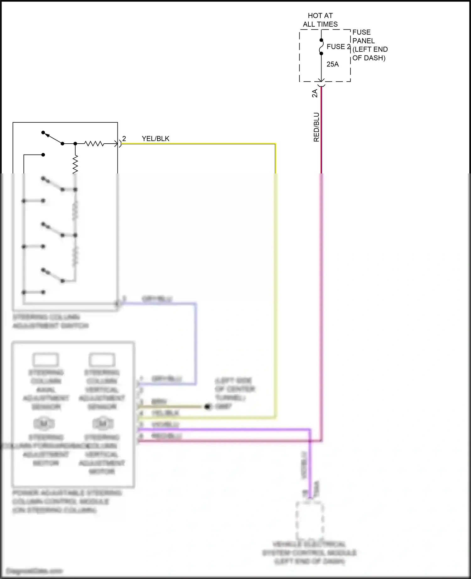Audi S6 C8 (2019-2024) yel/blk wiring diagram  (9 of 16)