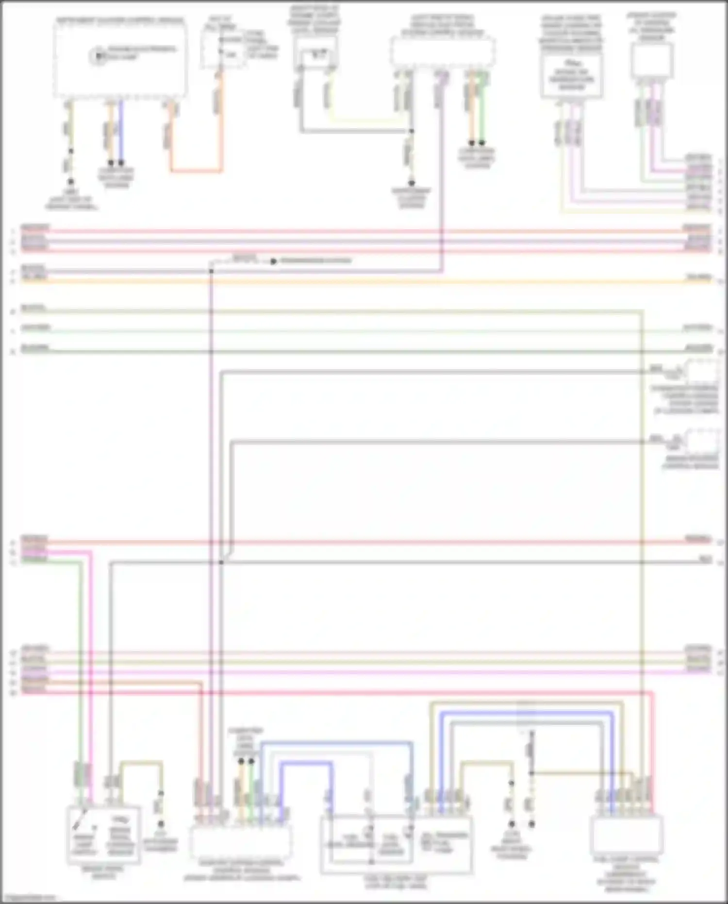 S7 Audi 4K (2019-2024): Wiring diagram engine performance 2.9l turbo, engine controls circuit (3 of 10)