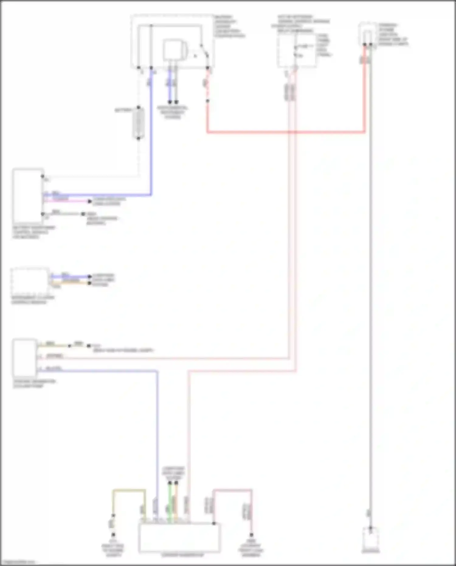 Wiring diagram battery monitoring control module for Audi S7 4K (2019-2024) (1 of 6)