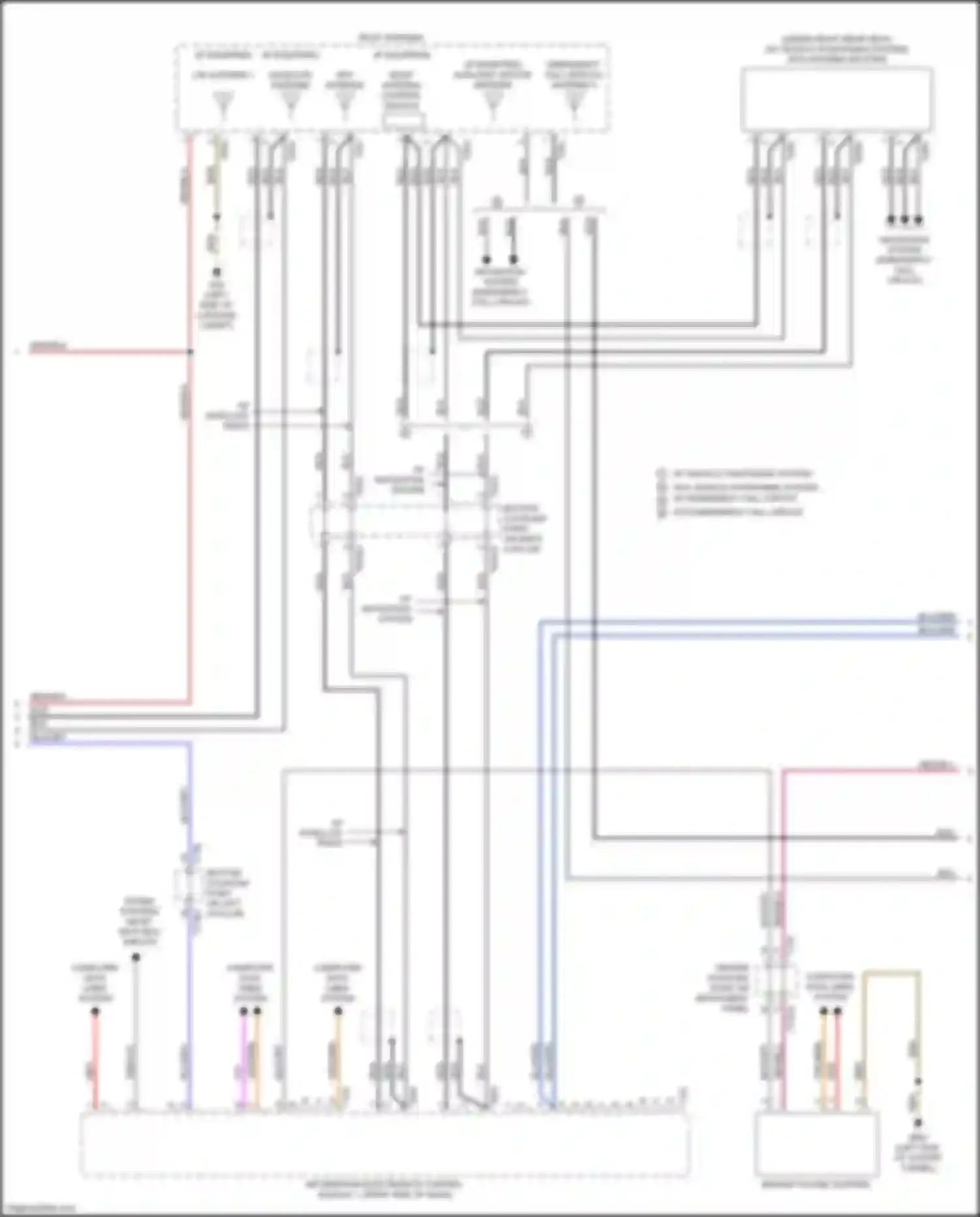 Wiring diagram bottom coupling point on left a-pillar for Audi S7 4K (2019-2024) (38 of 55)