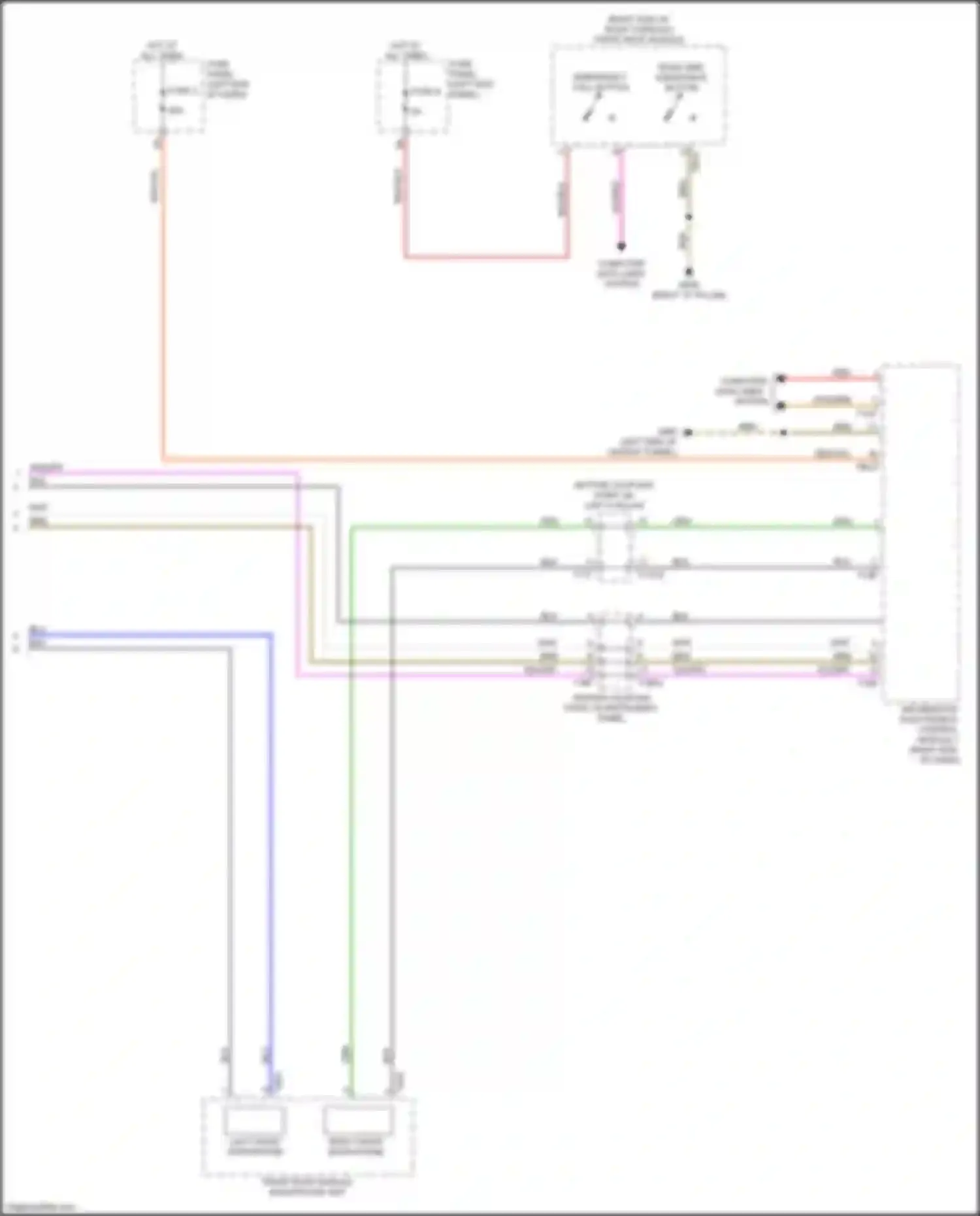 Wiring diagram bottom coupling point on left a-pillar for Audi S7 4K (2019-2024) (25 of 55)