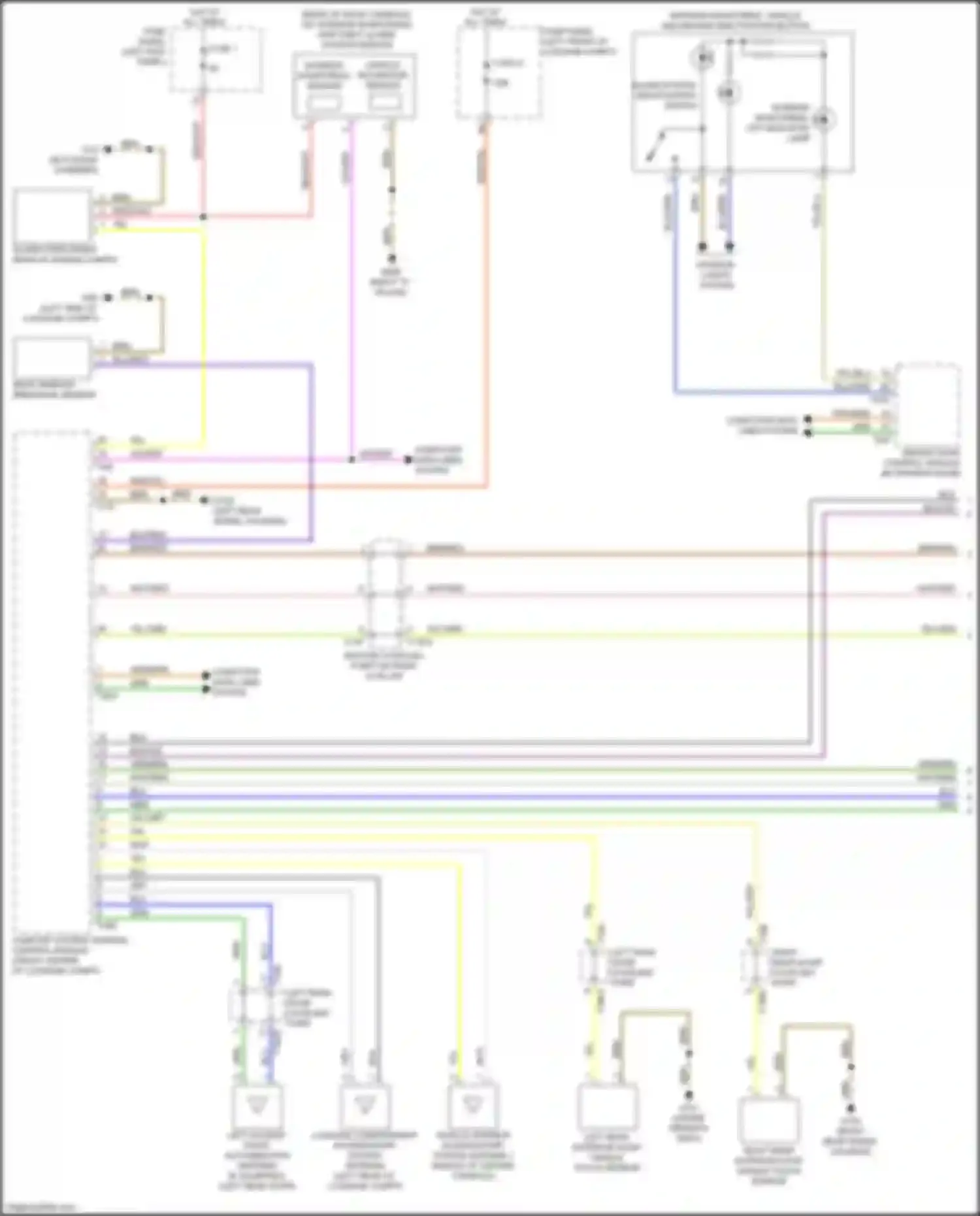 Wiring diagram bottom coupling point on right a-pillar for Audi S7 4K (2019-2024) (31 of 32)
