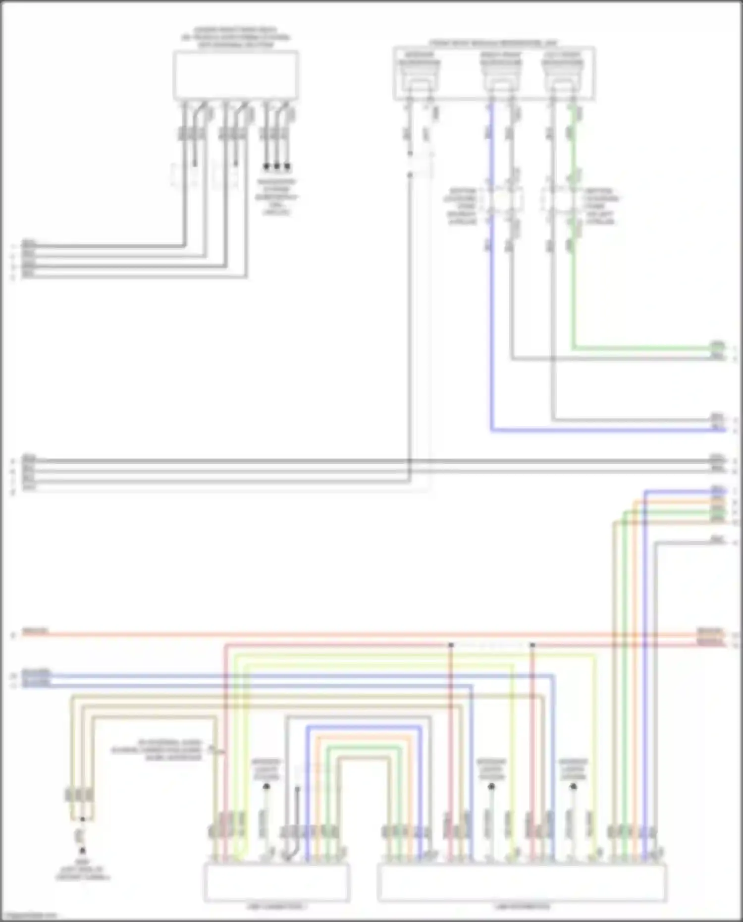 Wiring diagram bottom coupling point on right a-pillar for Audi S7 4K (2019-2024) (6 of 32)