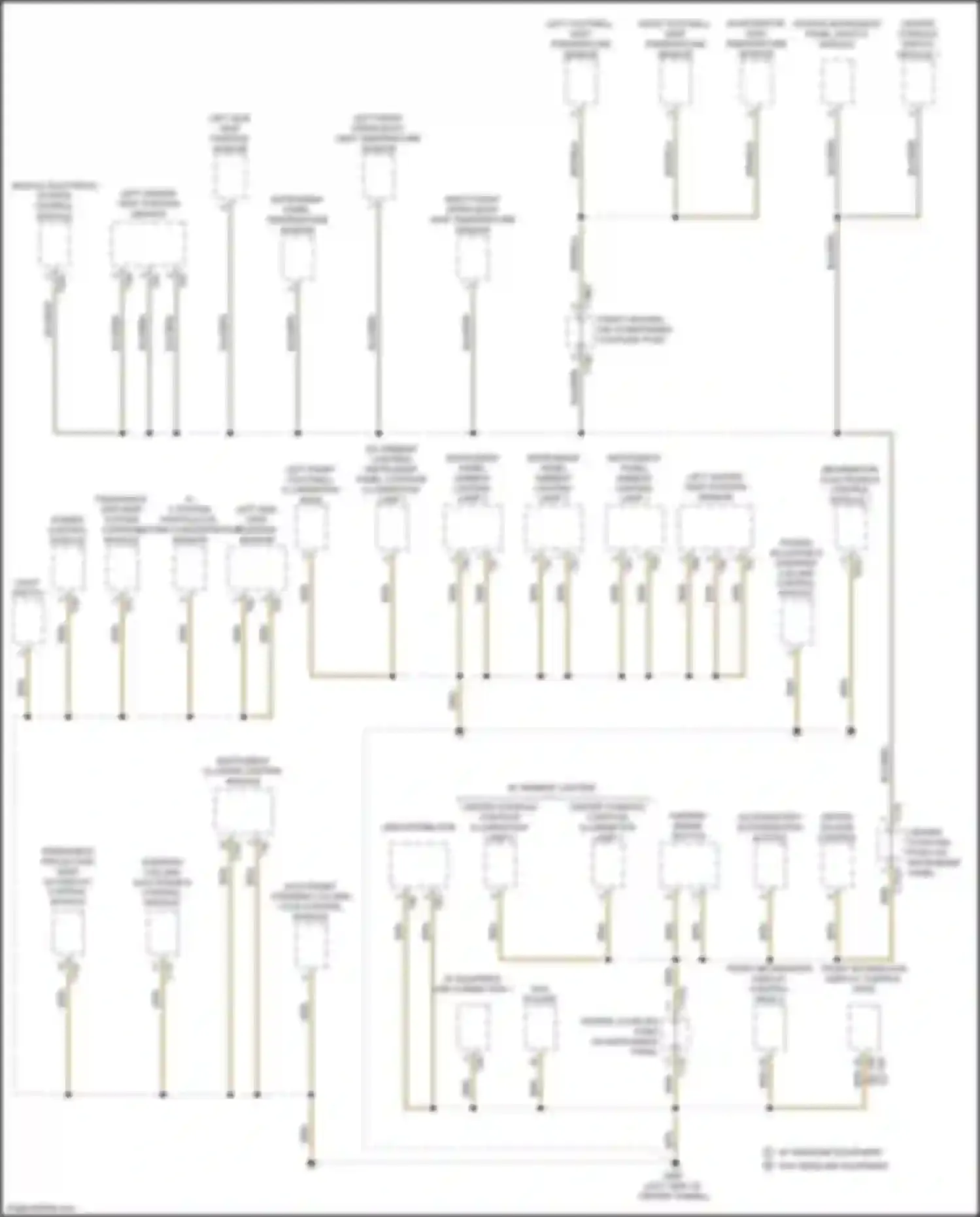 Wiring diagram center console contour illumination lamp 1 for Audi S7 4K (2019-2024) (2 of 2)