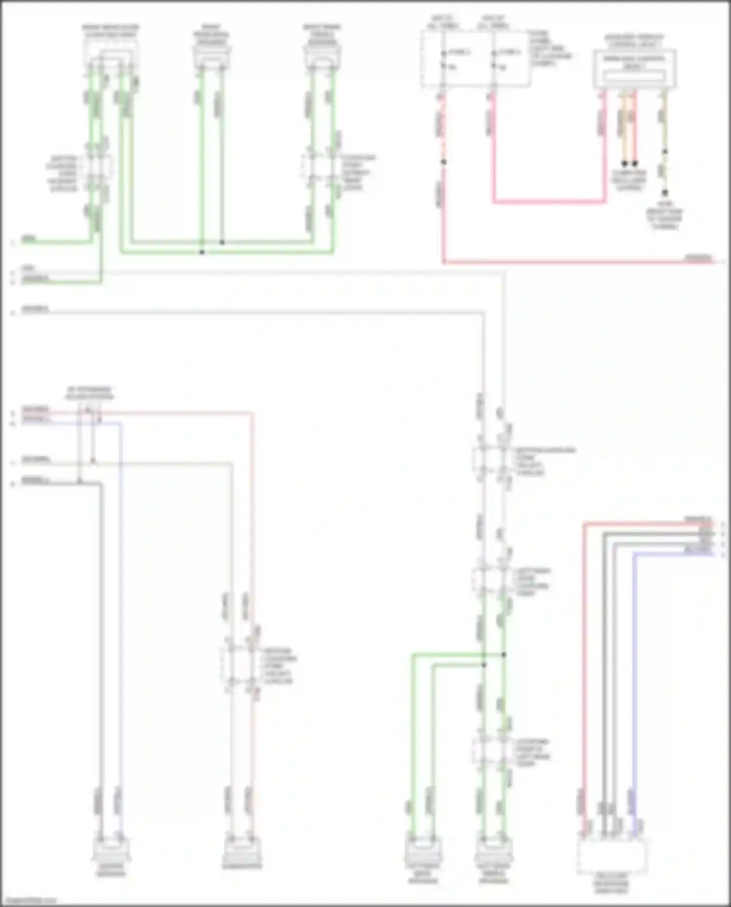 Wiring diagram center speaker for Audi S7 4K (2019-2024) (3 of 6)