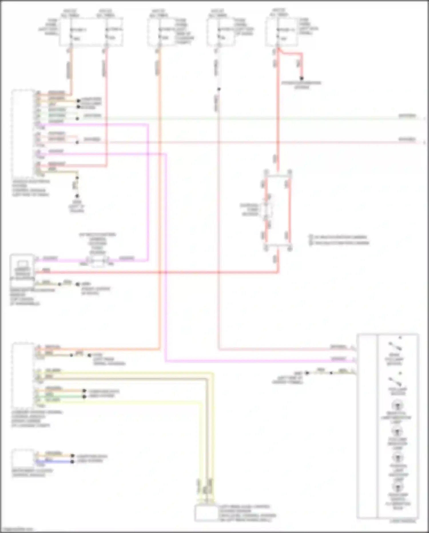 Wiring diagram comfort system central control module for Audi S7 4K (2019-2024) (26 of 28)