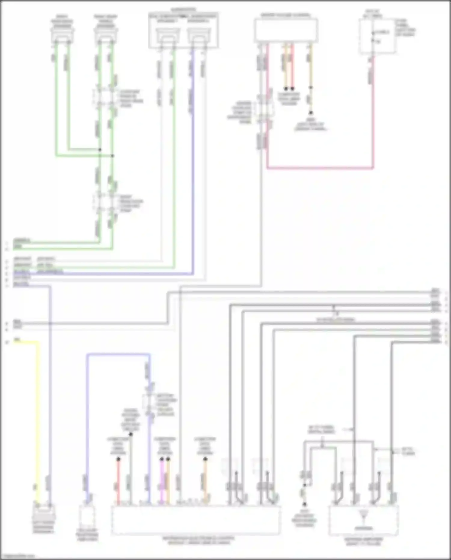 Wiring diagram coupling point in right rear door for Audi S7 4K (2019-2024) (2 of 6)