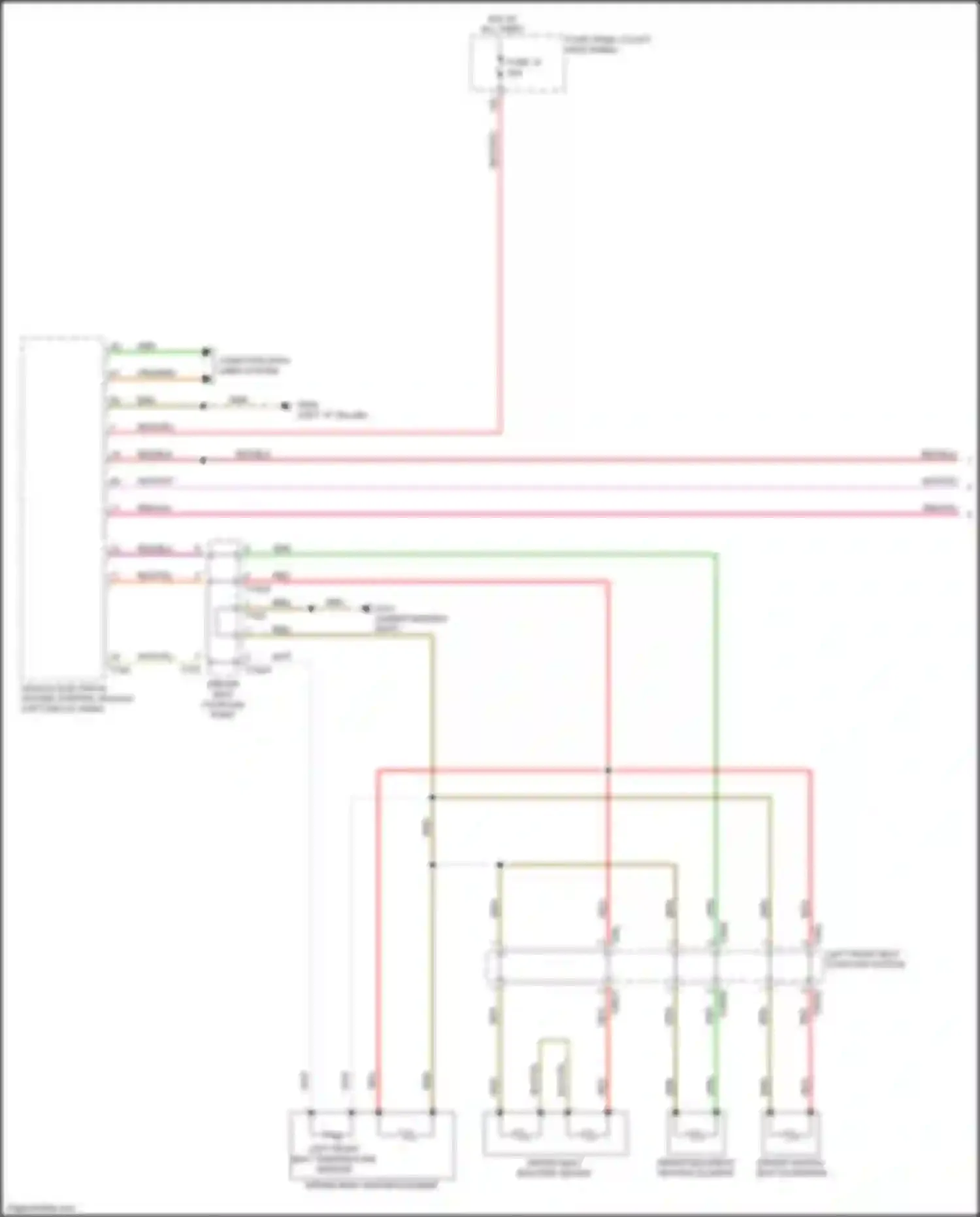 Wiring diagram driver heated seat extension for Audi S7 4K (2019-2024) (1 of 2)