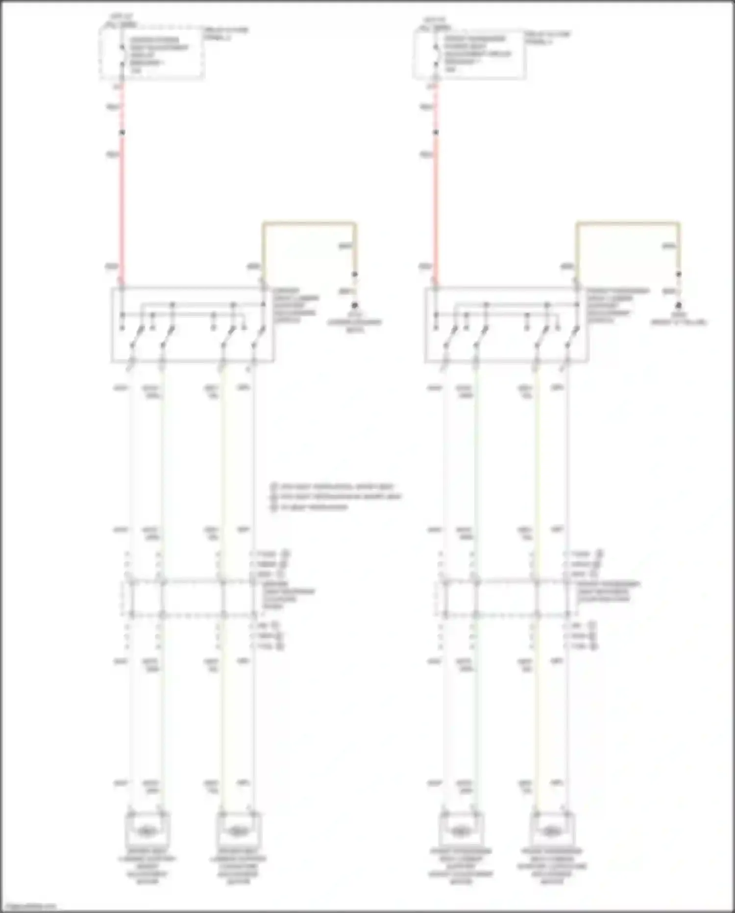 Wiring diagram driver power seat adjustment circuit breaker 1 for Audi S7 4K (2019-2024) (4 of 5)