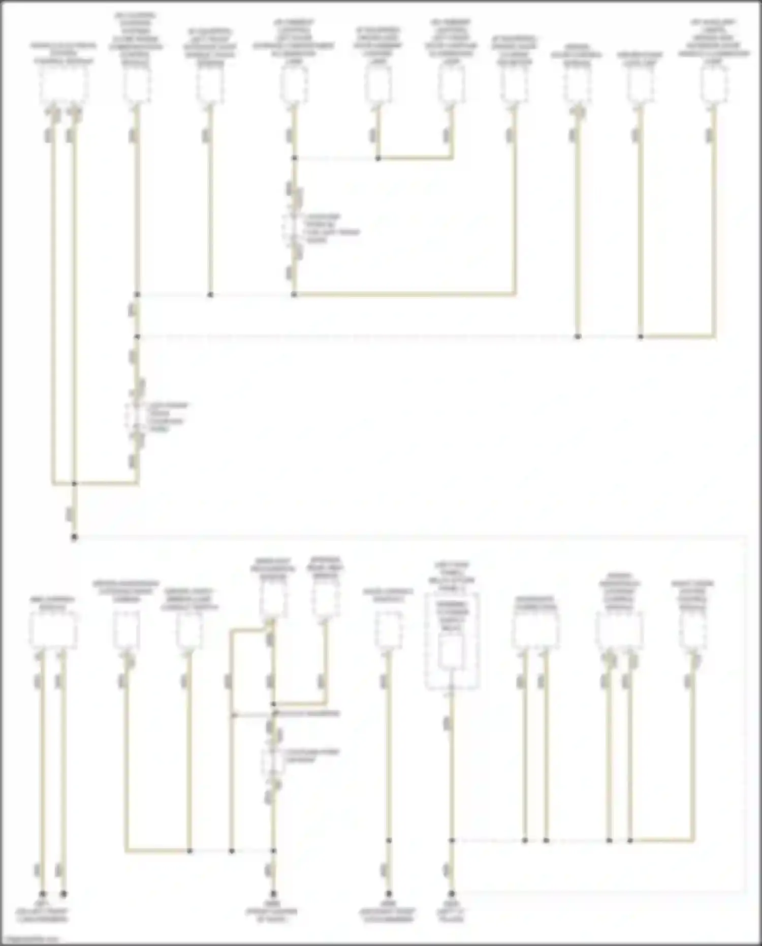 Wiring diagram driver side exterior door handle illumination lamp for Audi S7 4K (2019-2024) (2 of 2)