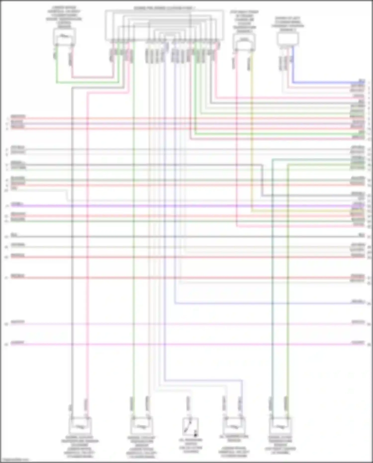 Wiring diagram engine coolant temperature sensor on engine for Audi S7 4K (2019-2024) (5 of 5)