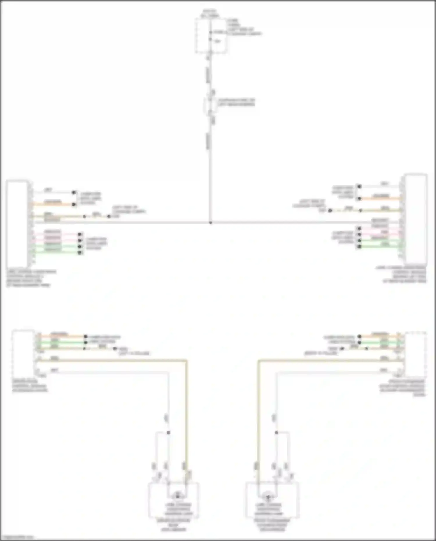Wiring diagram front passenger exterior rear view mirror for Audi S7 4K (2019-2024) (2 of 6)