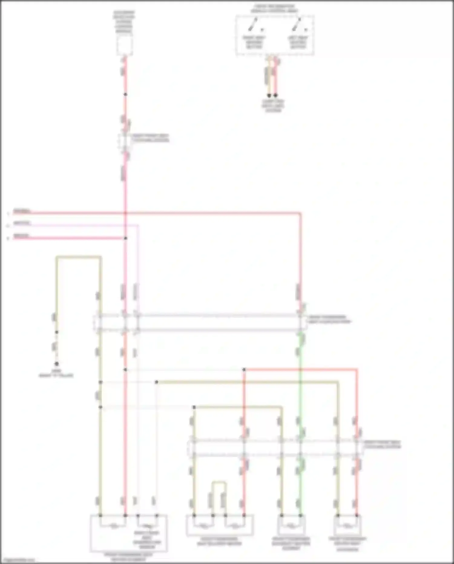 Wiring diagram front passenger seat coupling point for Audi S7 4K (2019-2024) (4 of 9)