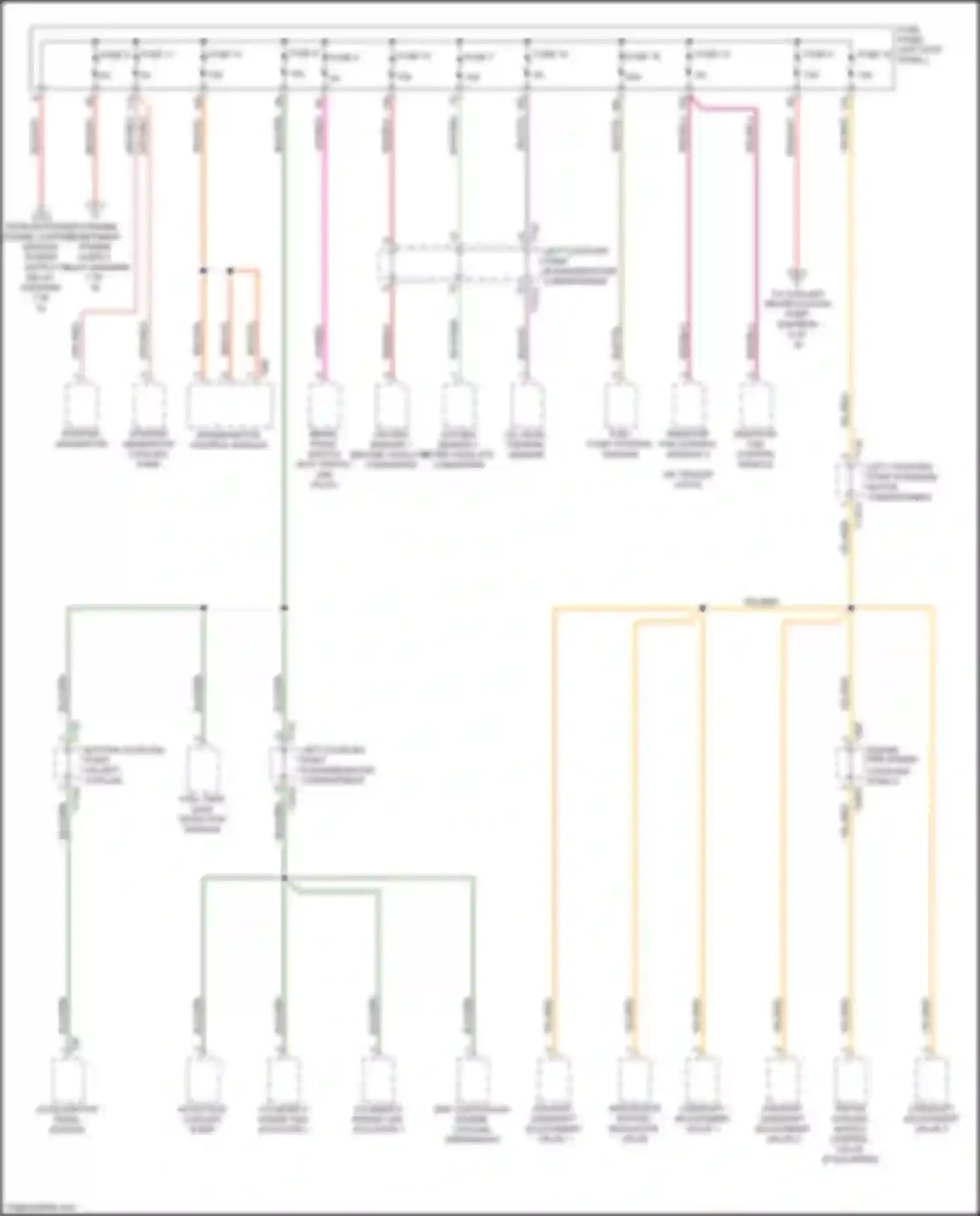 Wiring diagram fuel tank leak detection module for Audi S7 4K (2019-2024) (1 of 2)