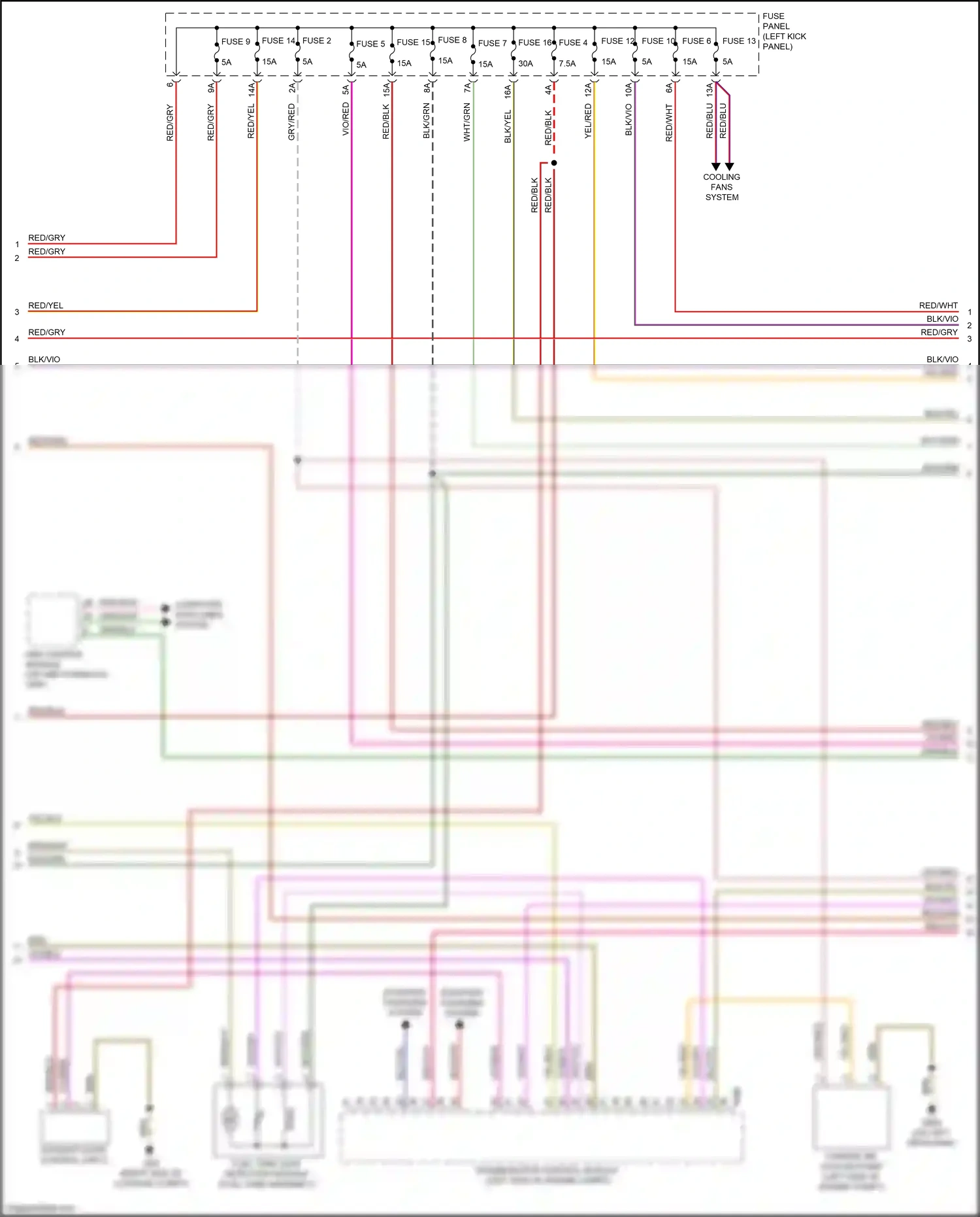 Audi S7 4K (2019-2024) fuse panel a wiring diagram  (13 of 13)