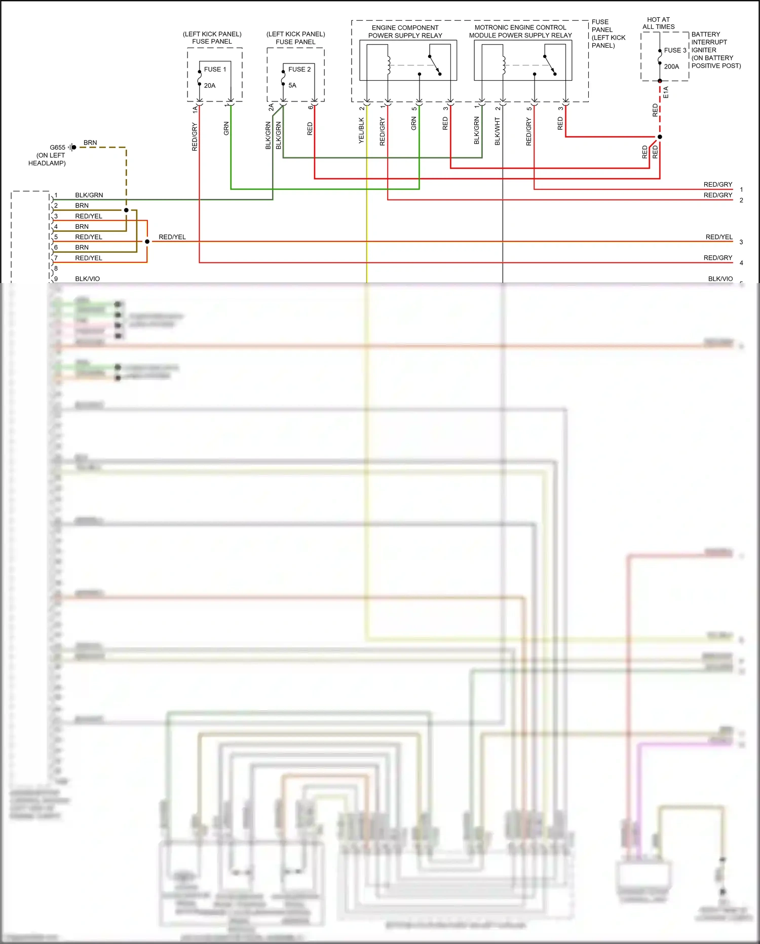 Audi S7 4K (2019-2024) fuse panel a wiring diagram  (12 of 13)