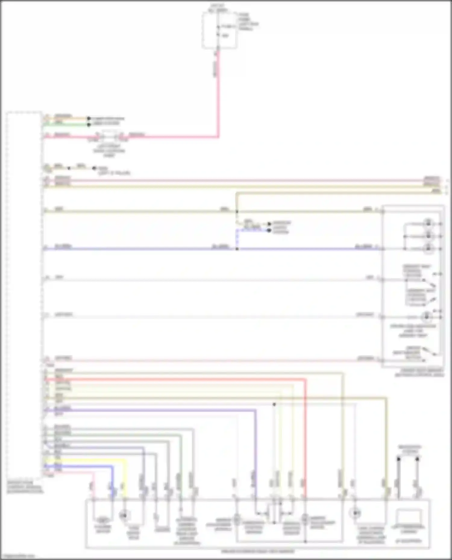 Wiring diagram horizontal position sensor for Audi S7 4K (2019-2024) (1 of 2)