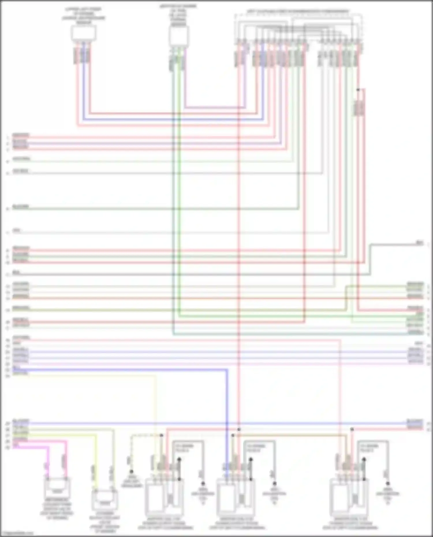 Wiring diagram ignition coil 4 w/ power output stage for Audi S7 4K (2019-2024) (4 of 4)