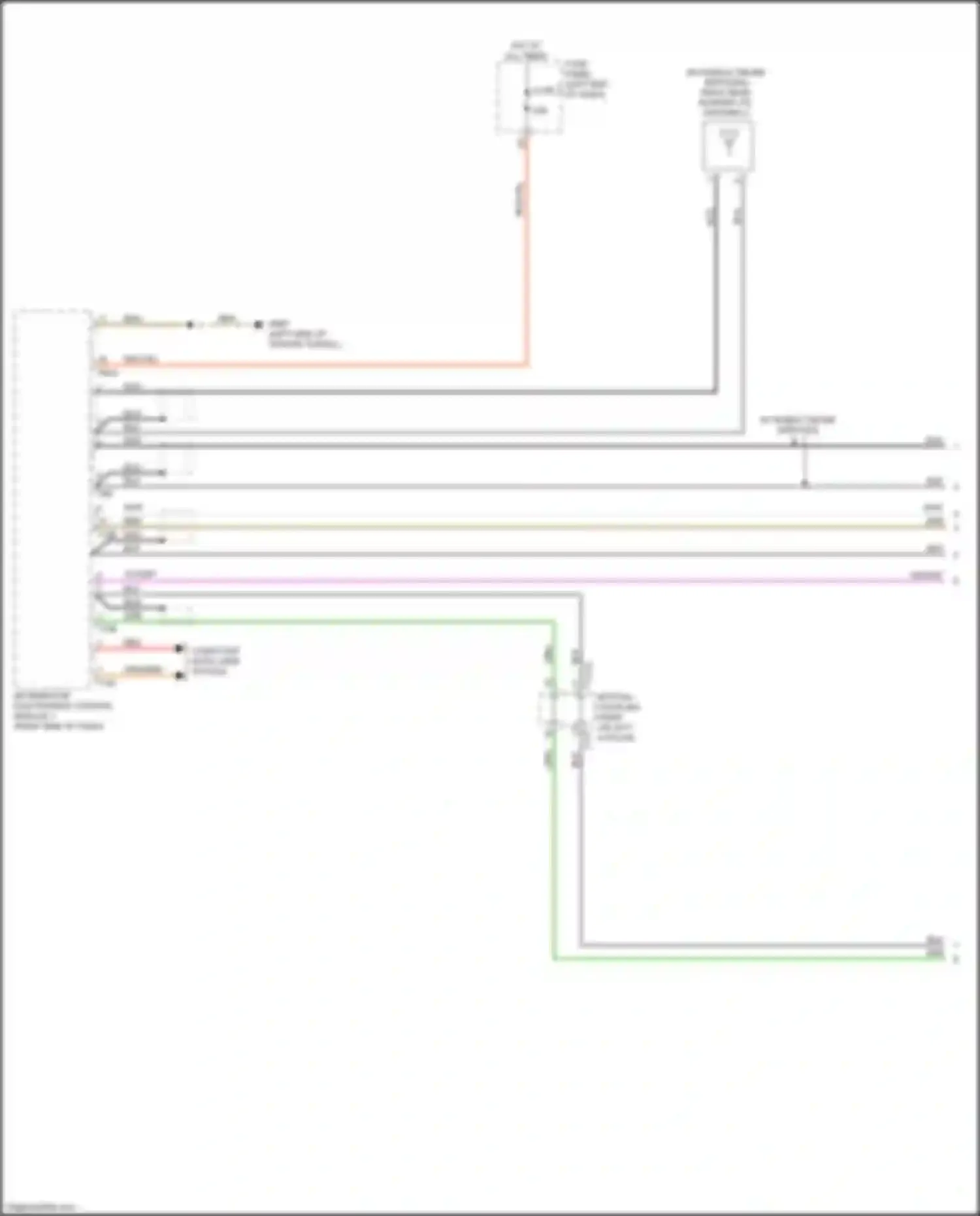 Wiring diagram information electronics control module 1 for Audi S7 4K (2019-2024) (11 of 18)