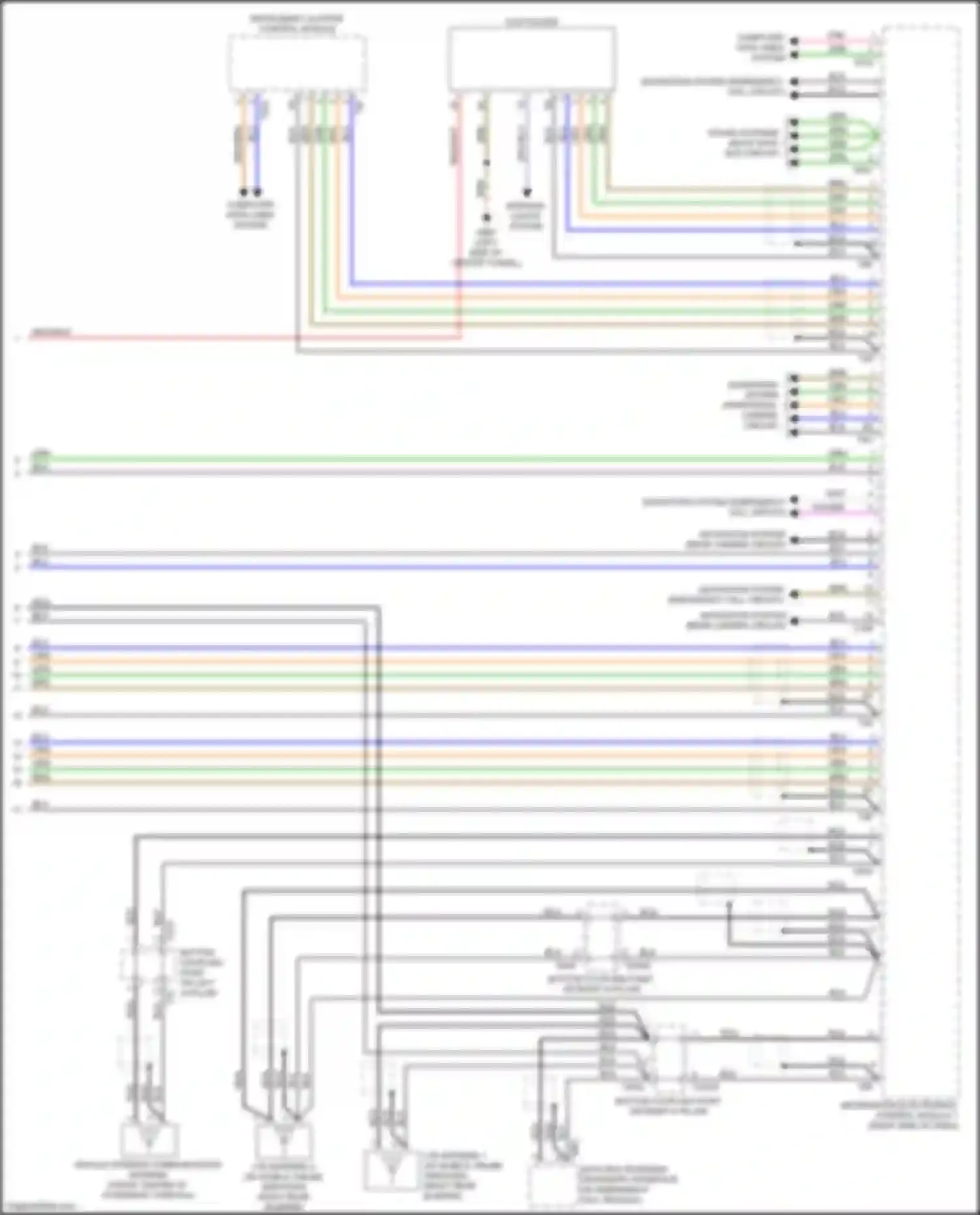 Wiring diagram instrument cluster control module for Audi S7 4K (2019-2024) (2 of 31)