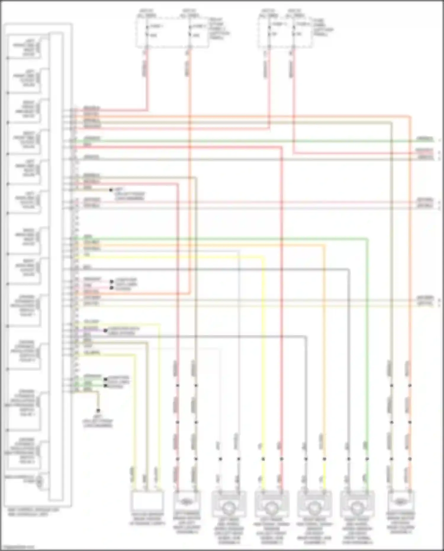 Wiring diagram left front abs wheel speed sensor for Audi S7 4K (2019-2024) (1 of 1)