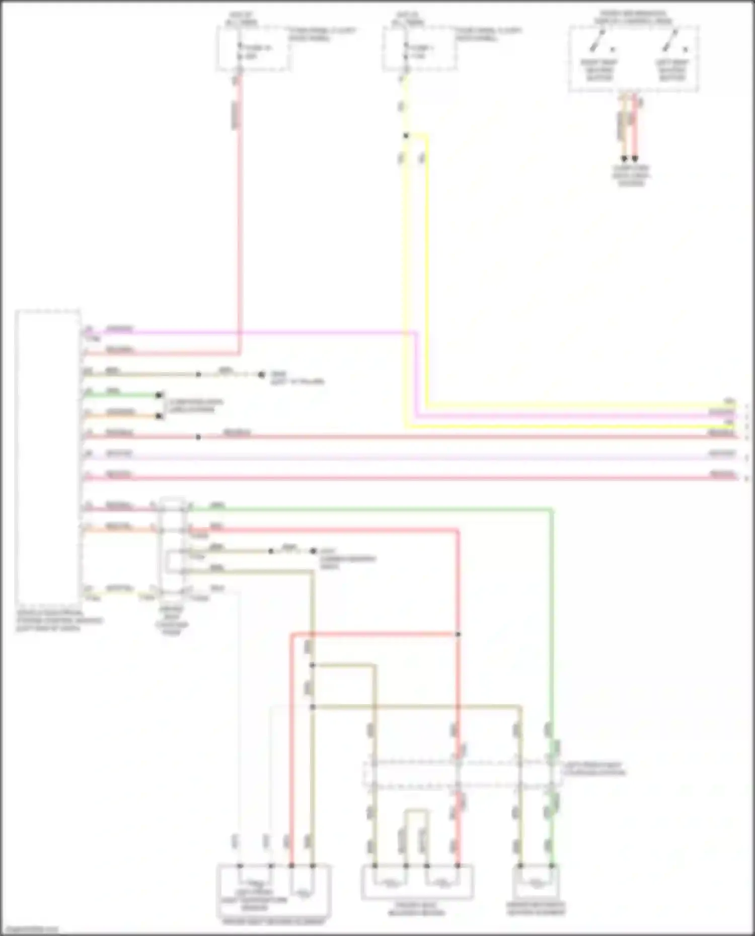 Wiring diagram left front seat temperature sensor for Audi S7 4K (2019-2024) (3 of 3)