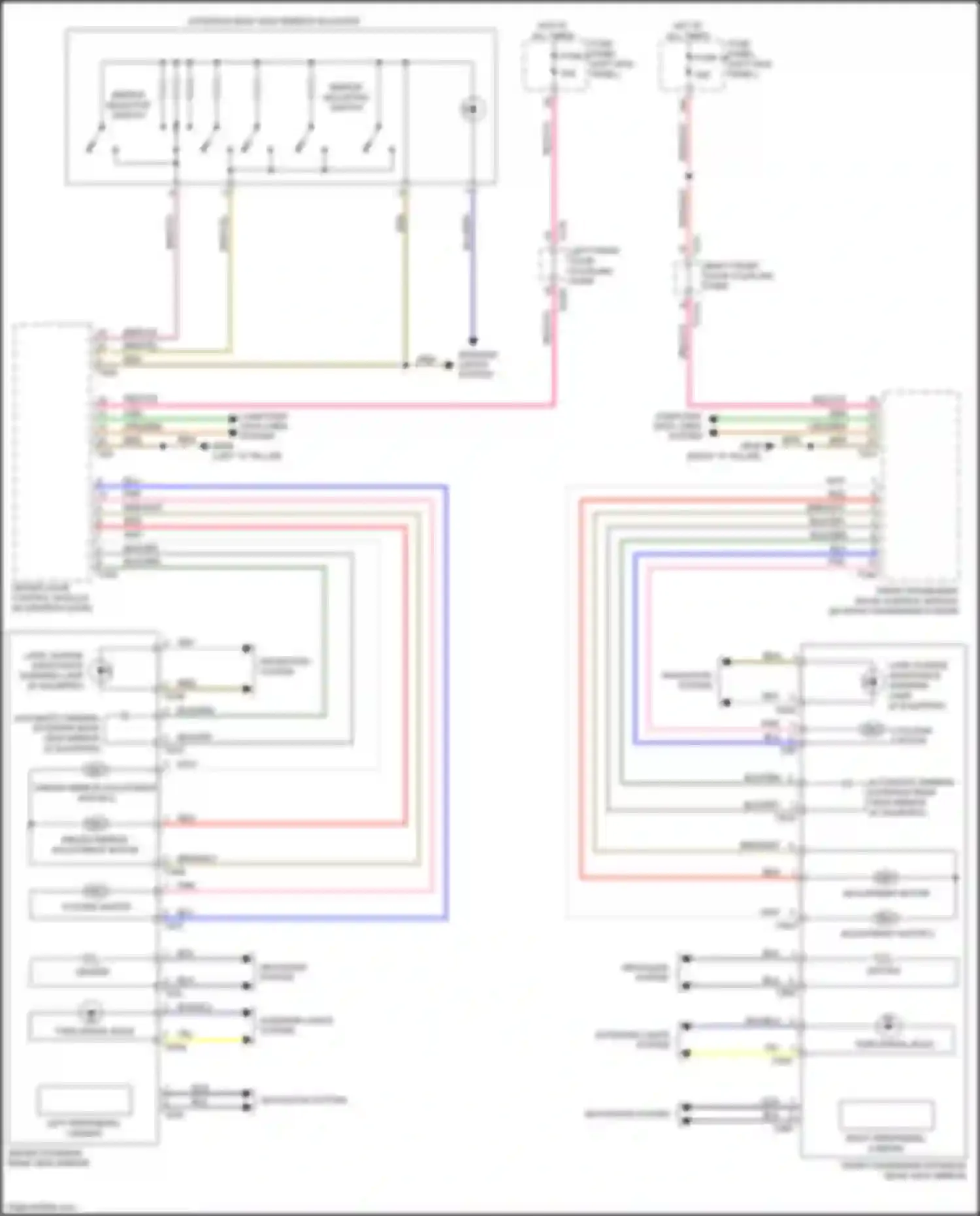 Wiring diagram left peripheral camera for Audi S7 4K (2019-2024) (3 of 3)