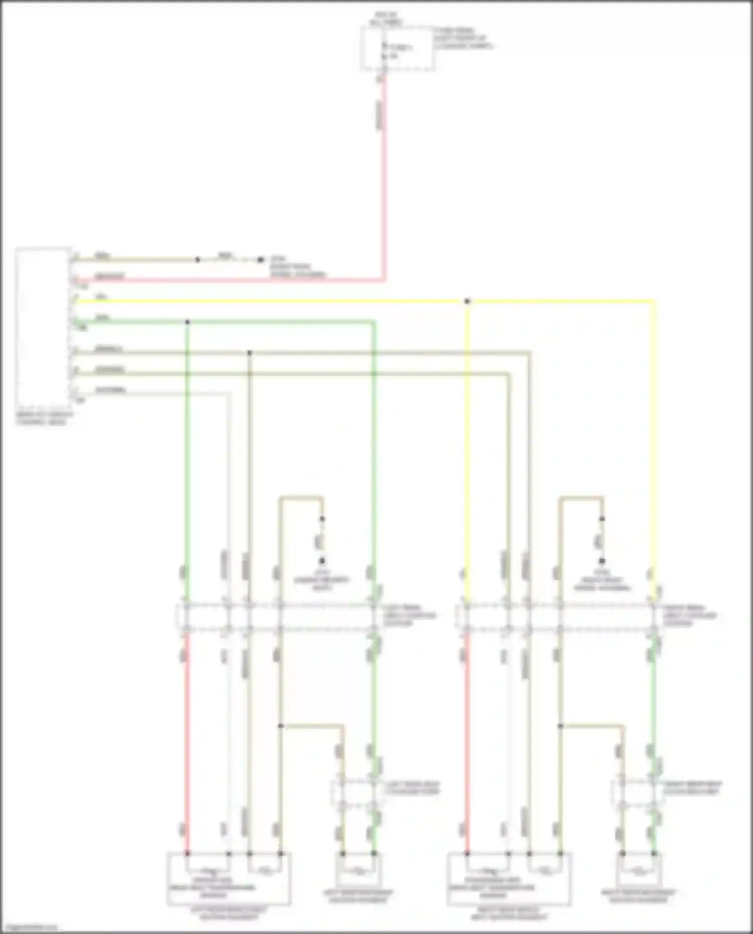 Wiring diagram left rear backrest heating element for Audi S7 4K (2019-2024) (2 of 2)